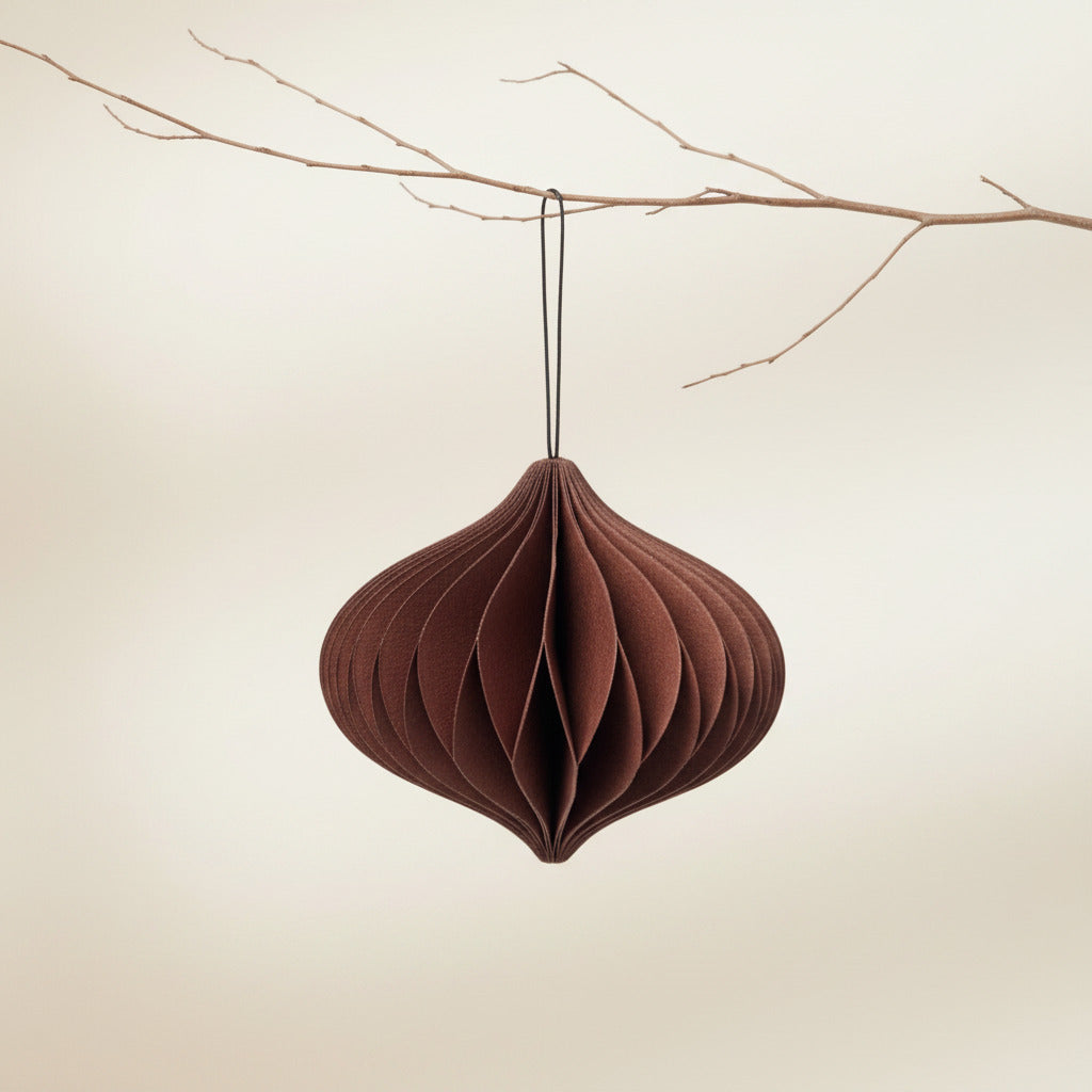 SUSTAIN folding ornament, onion dark red (box of 6)