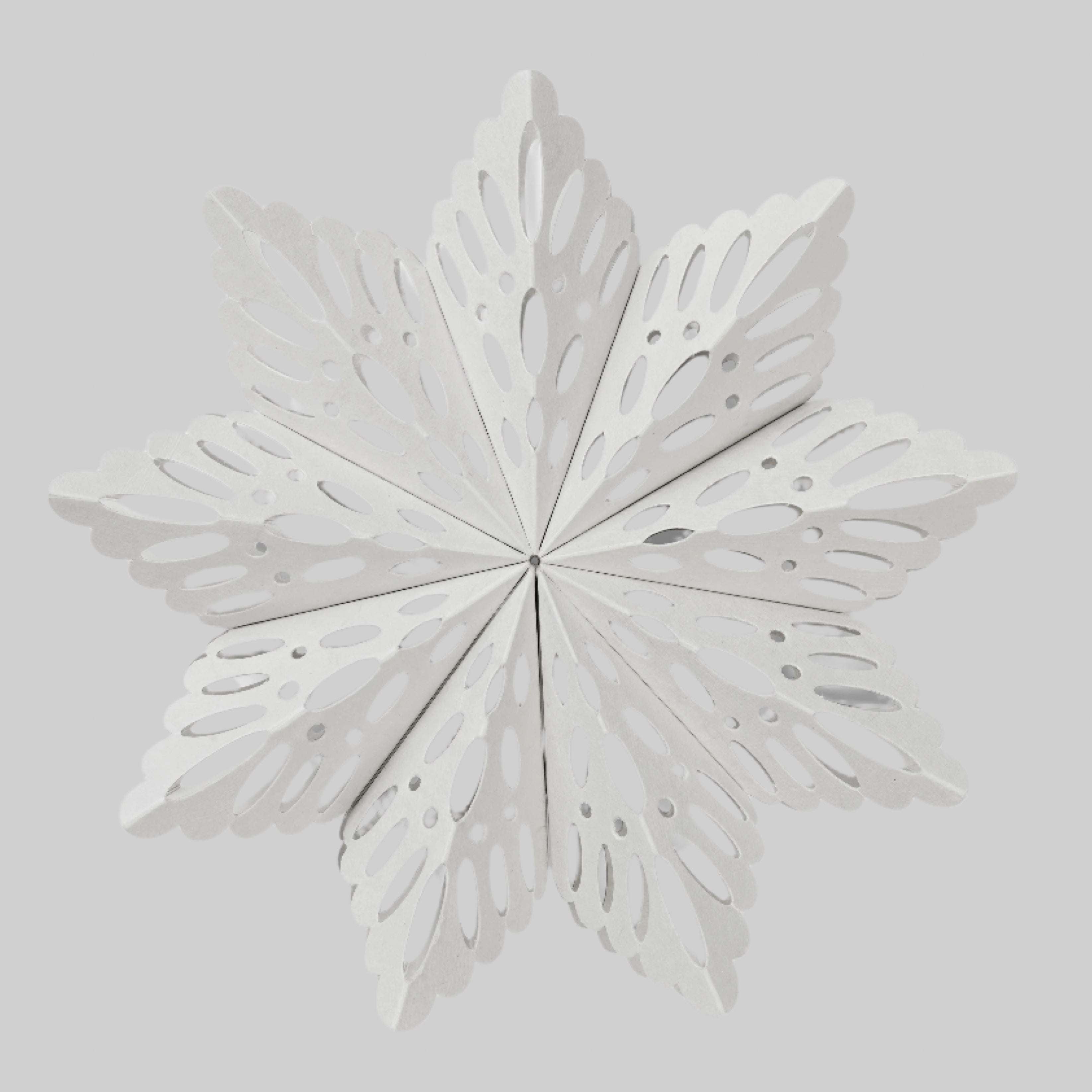 SUSTAIN Folding Snowflake, large nude grey