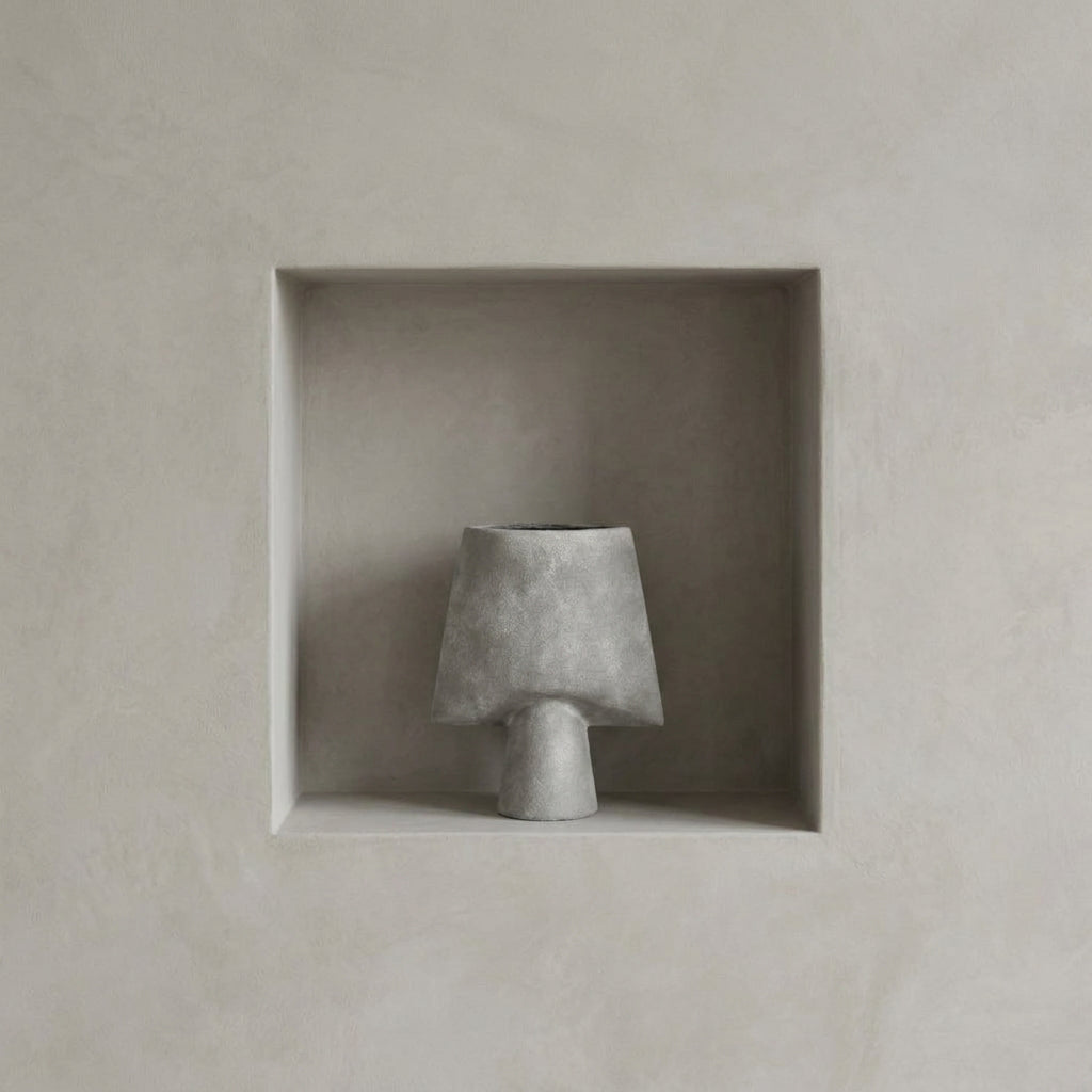 Sphere Vase Square, Mini - Light Grey