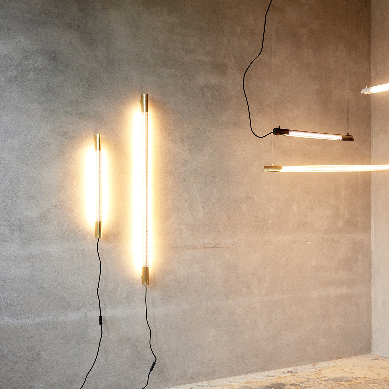 Radent wall lamp short brass