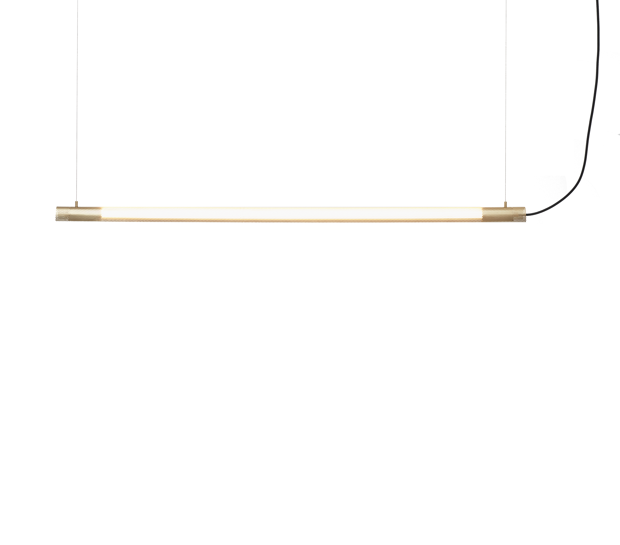 Radent pendant long brass