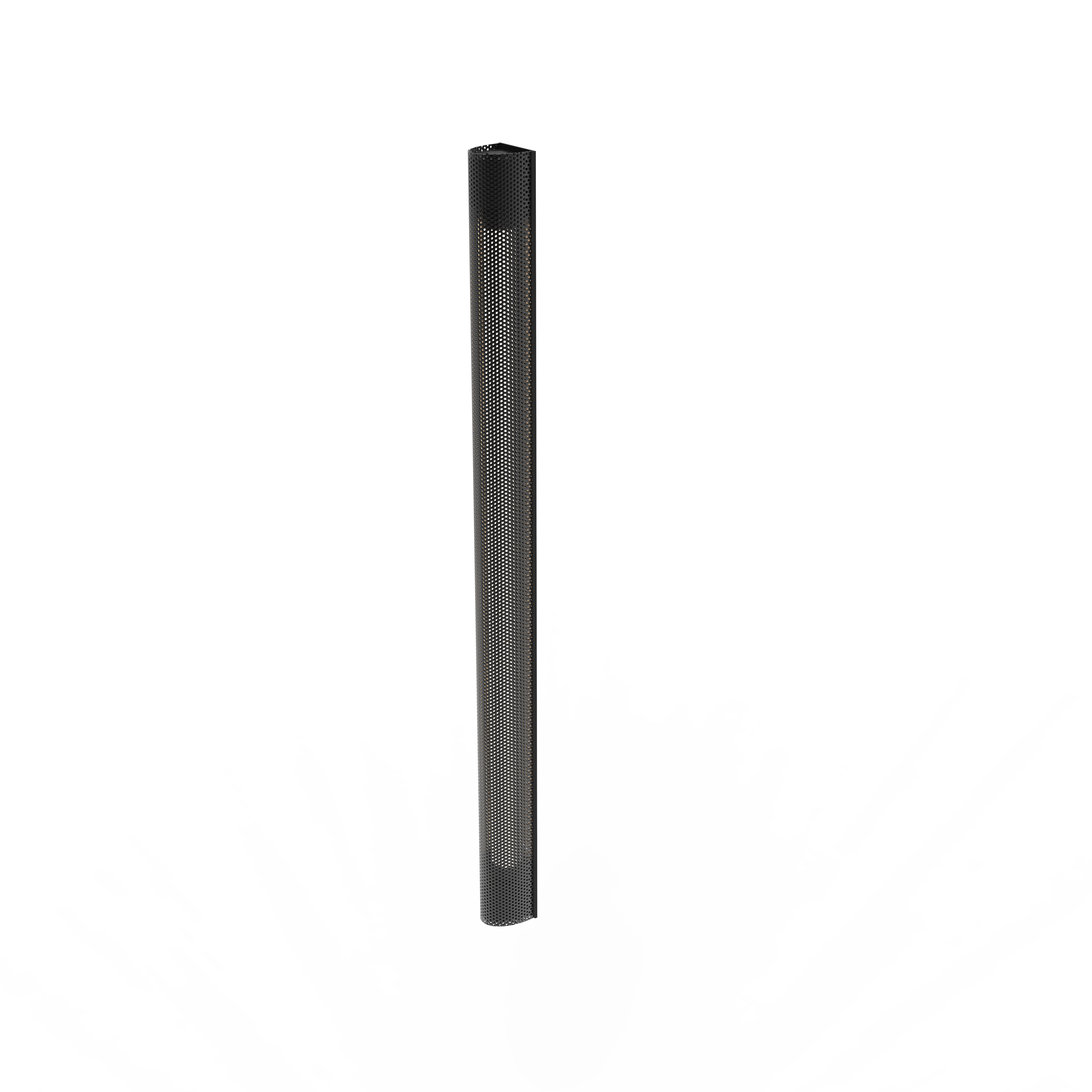 Radent hardwired wall lamp short black