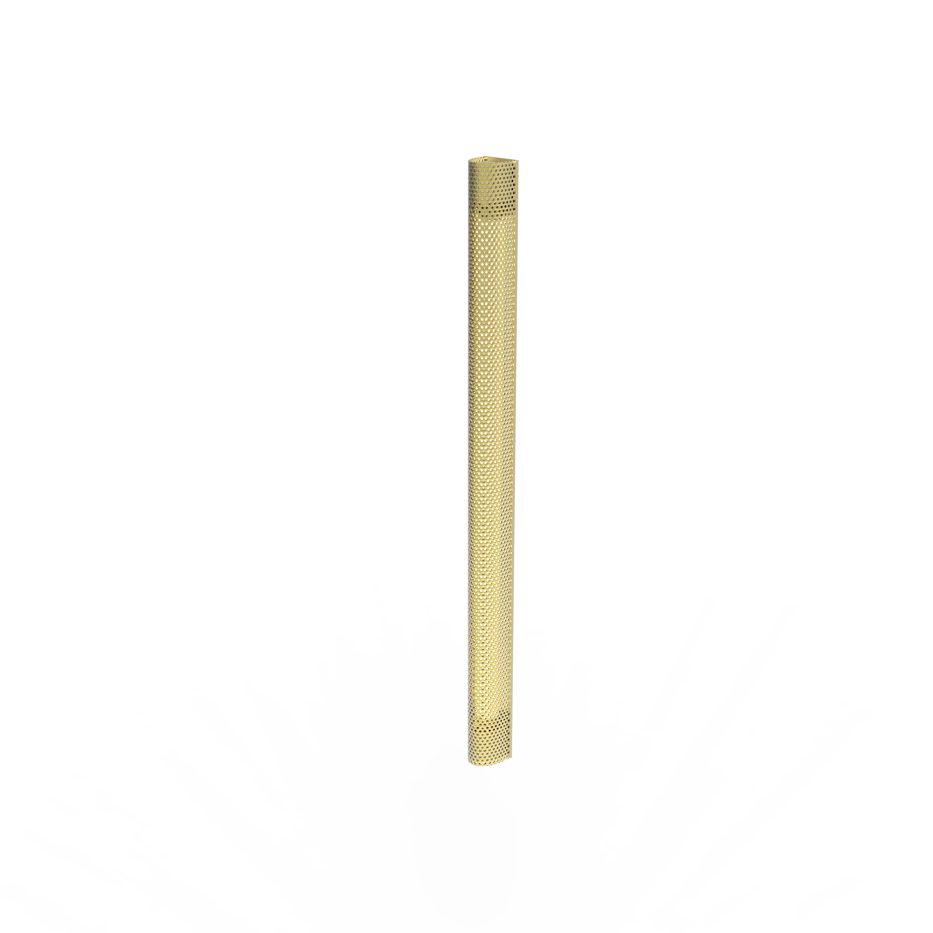 Radent hardwired wall lamp short brass