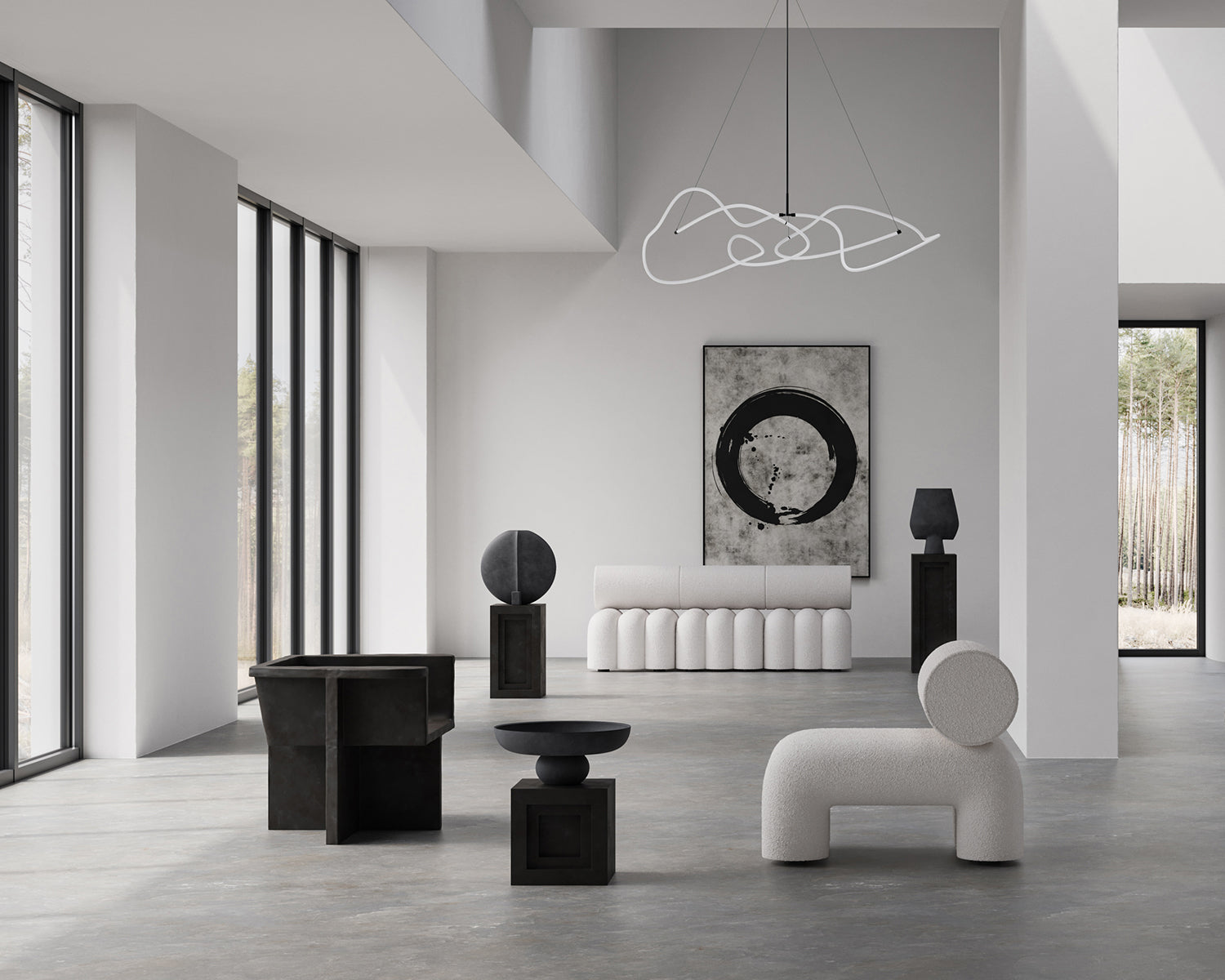 Ghost Chandelier, Mini - Neon*