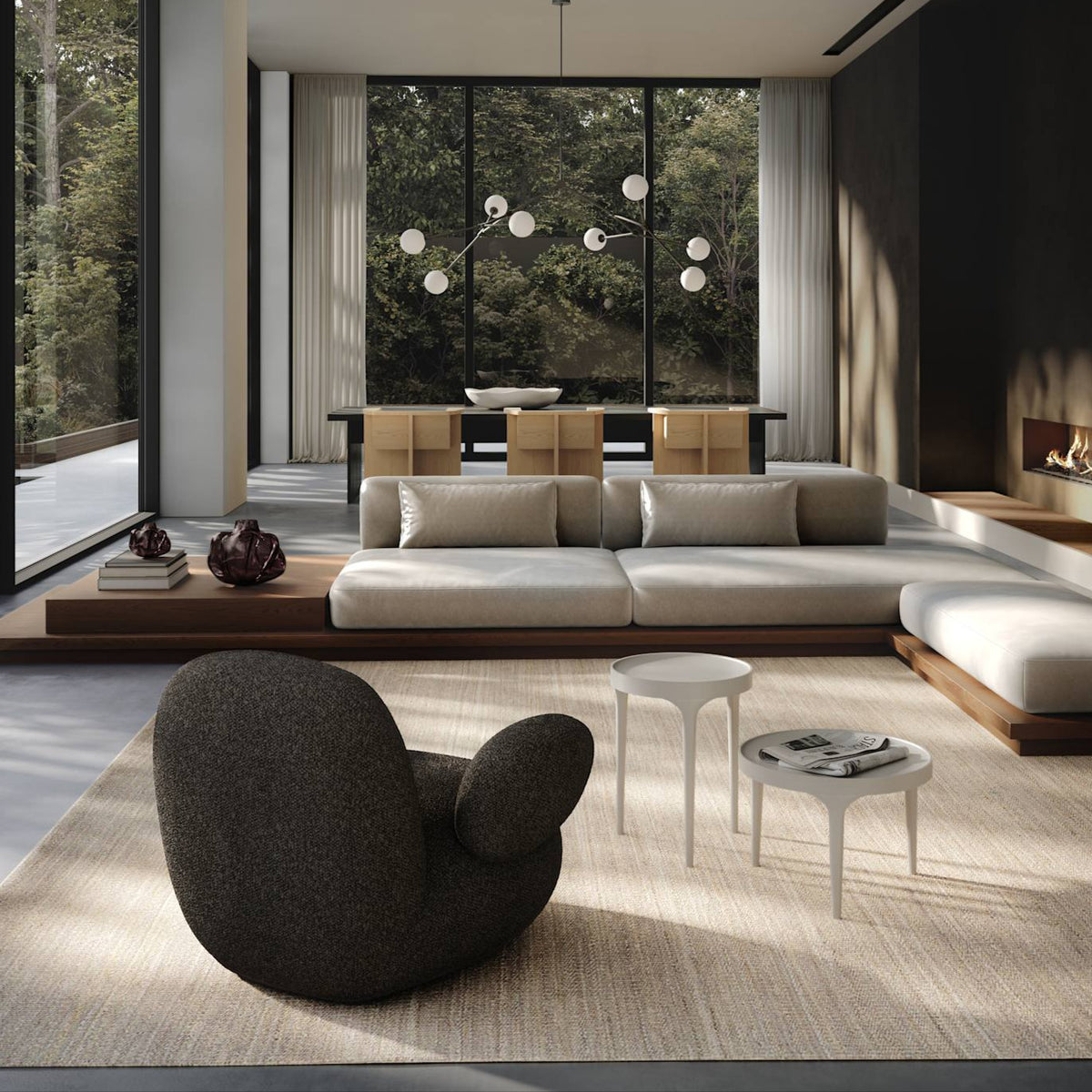 Drop Chandelier Bulp, Grande with Rods*