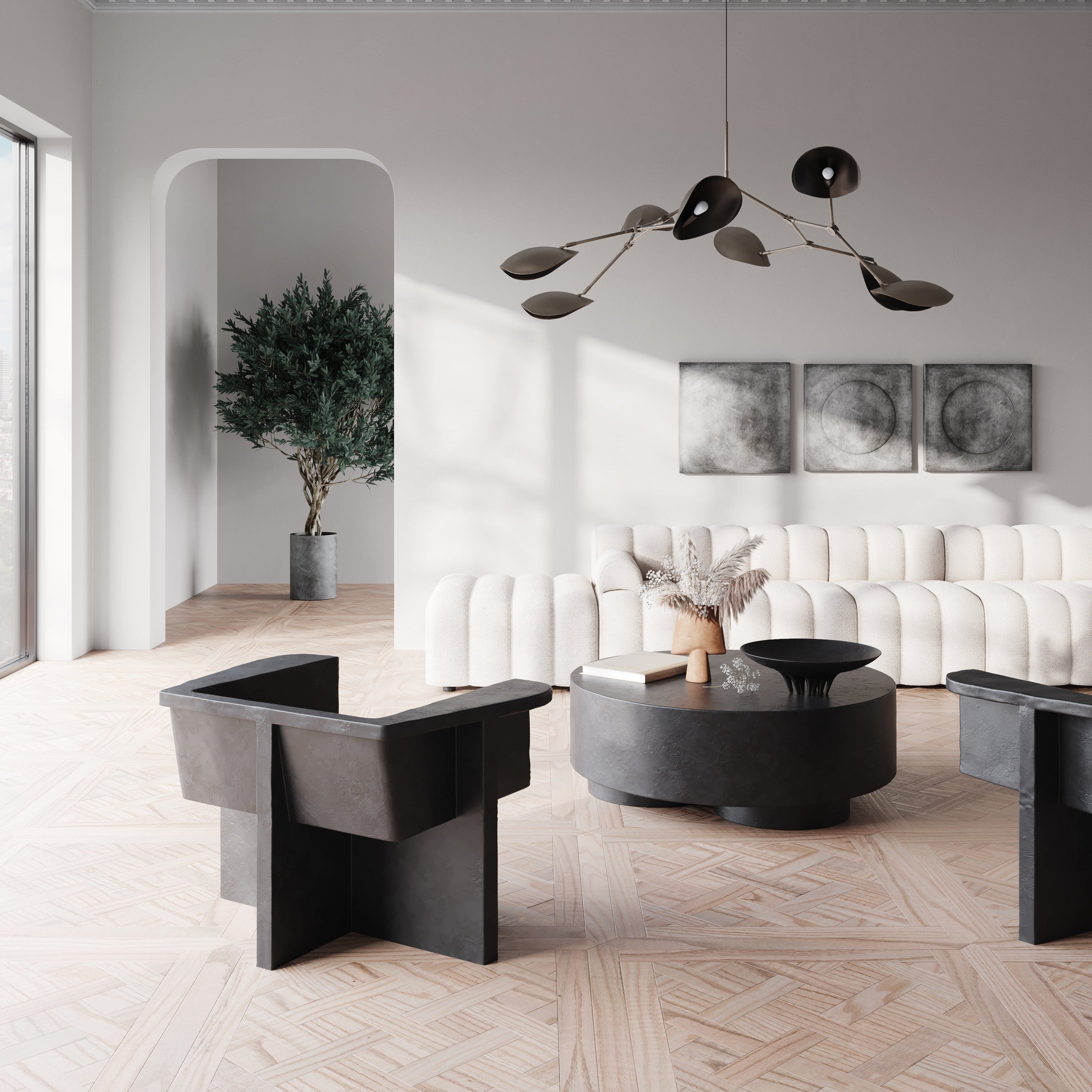 Stingray Chandelier Grande UL - Bronze