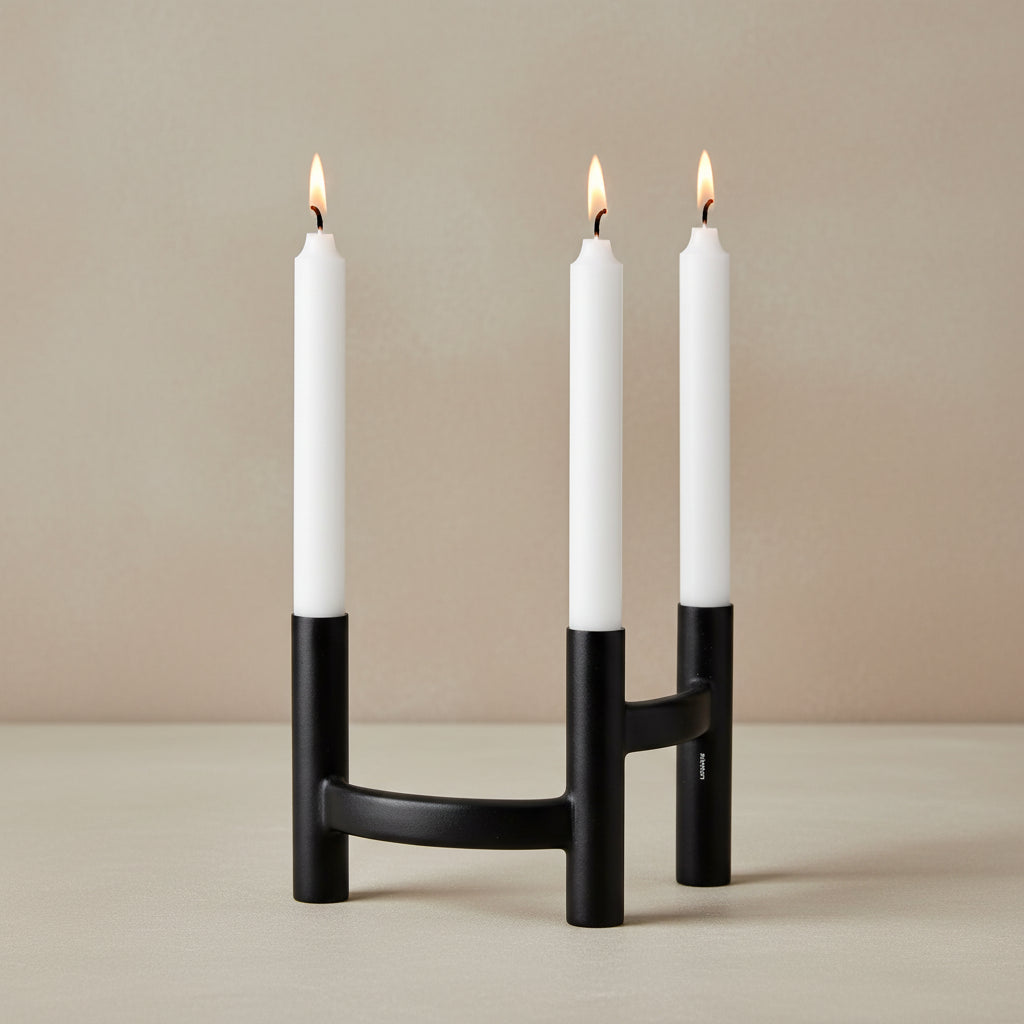 Ora Three-Branch Candleholder