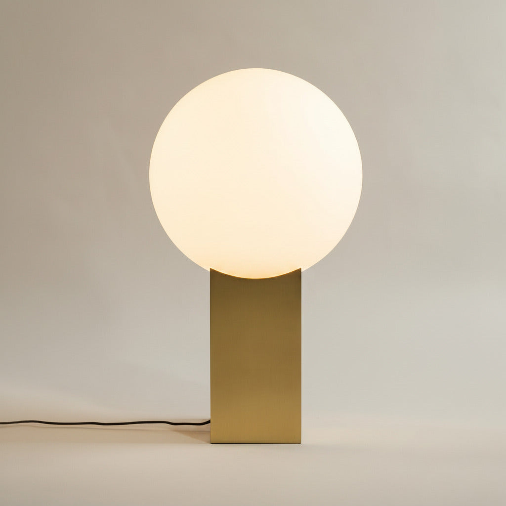 Hoop Floor Lamp - Brass