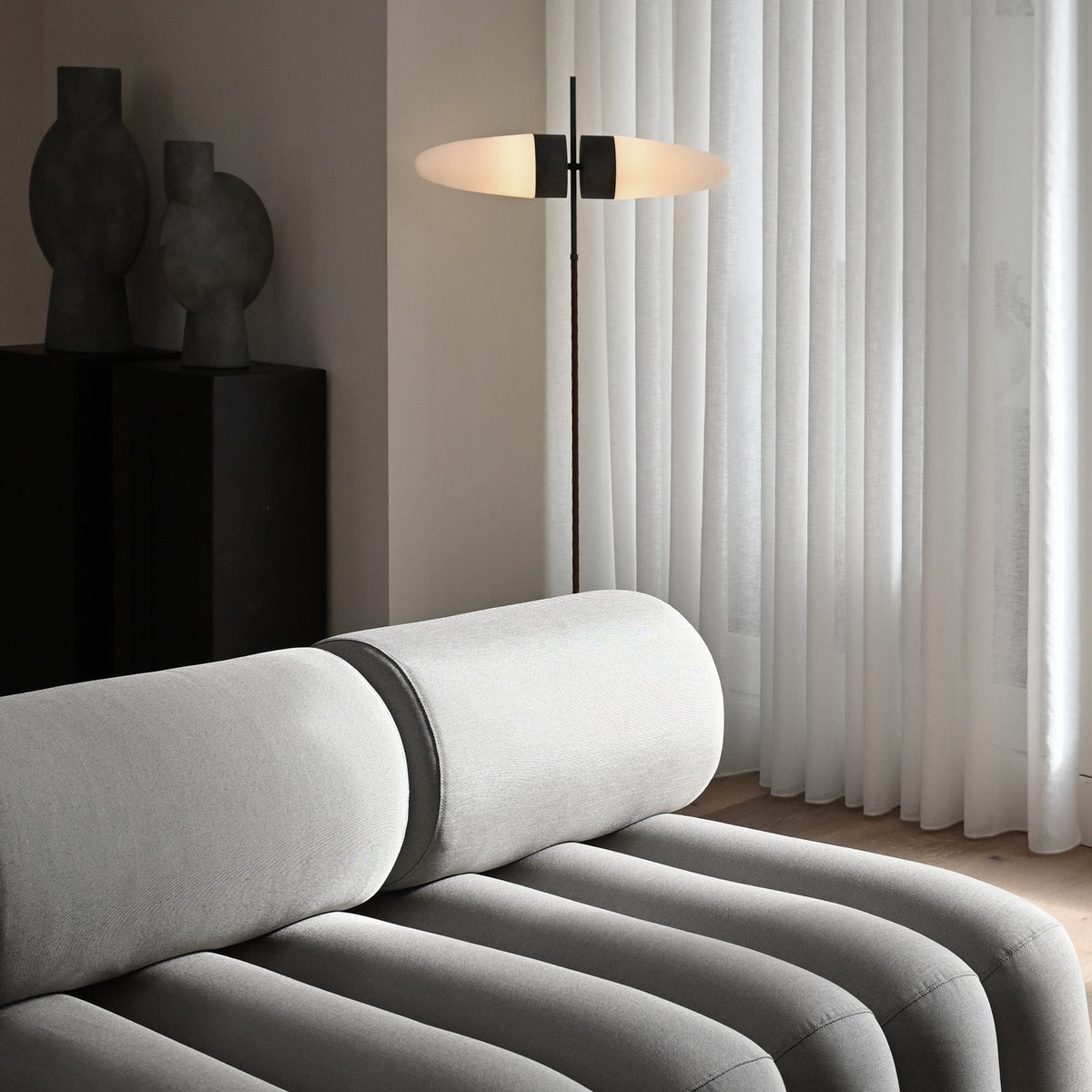 Bull Floor Lamp - Oxidized