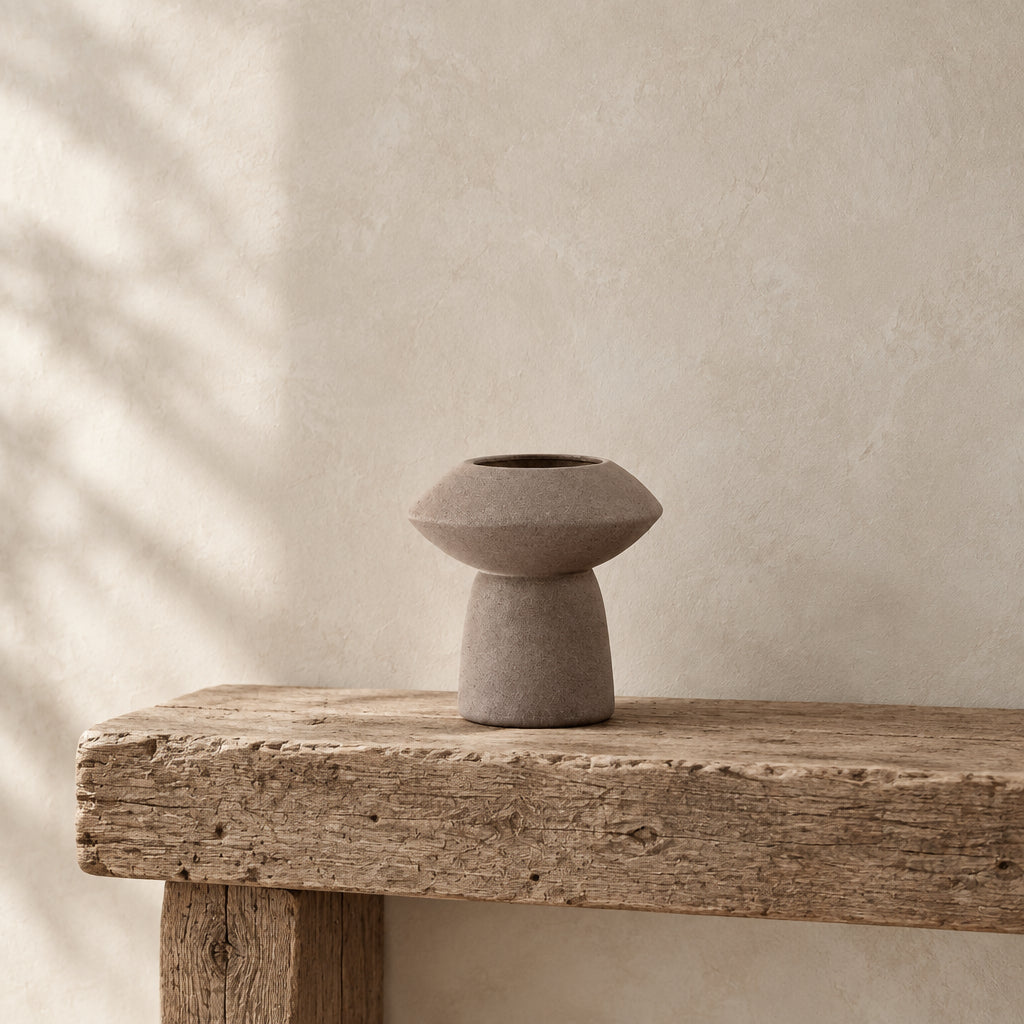 Sphere Vase, Fat - Taupe