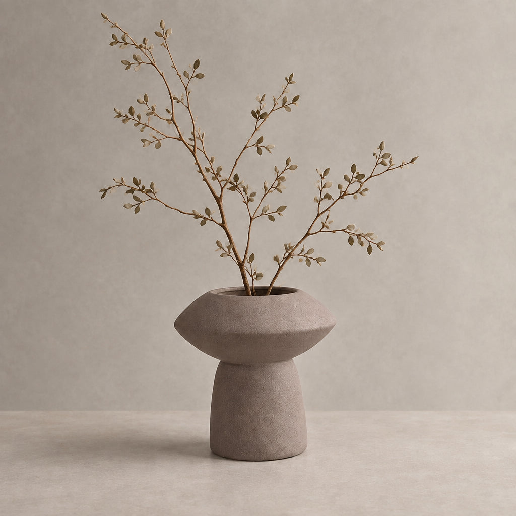 Sphere Vase, Fat - Taupe