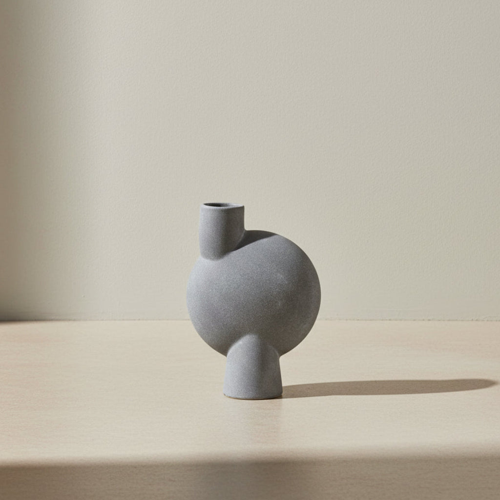 Sphere Vase Bubl, Medio - Light Grey