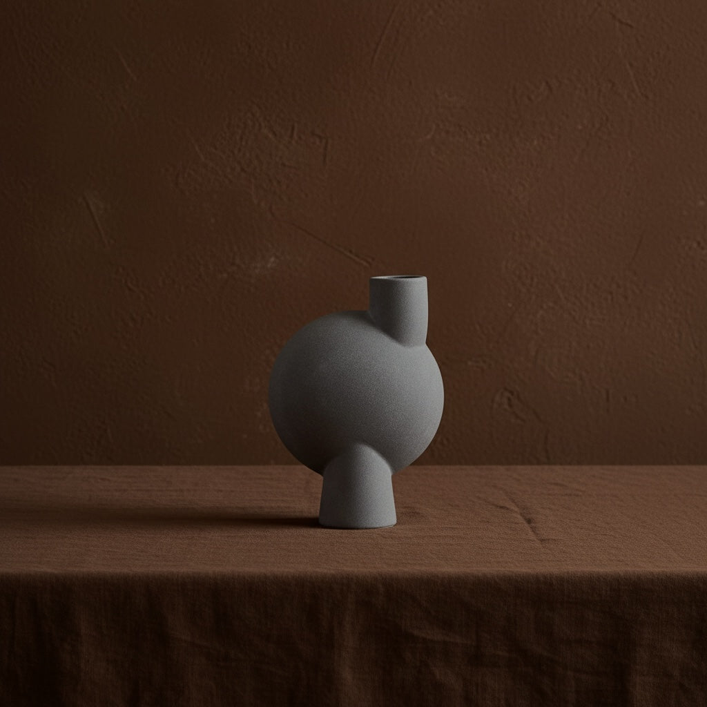 Sphere Vase Bubl, Medio - Light Grey