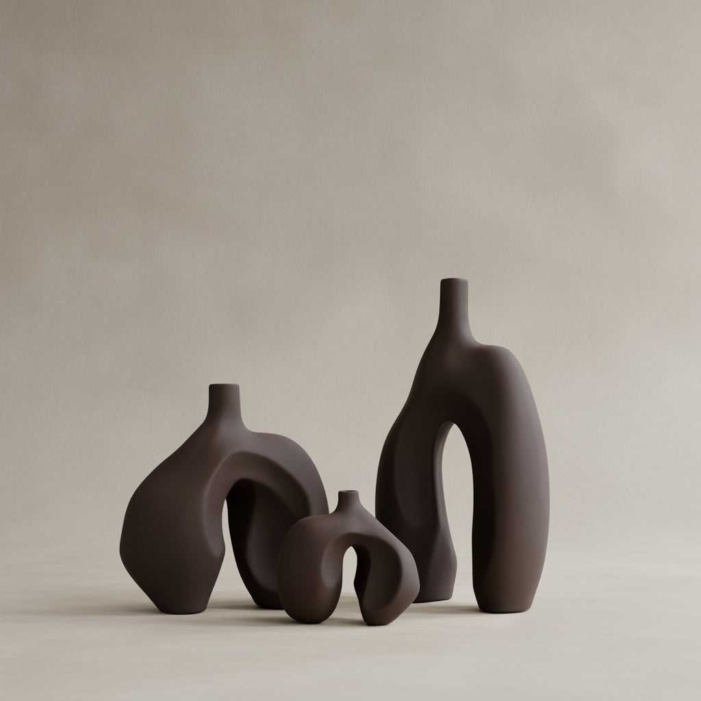 101 Copenhagen - Ni Vase, Mini - Chocolate Brown - Vase