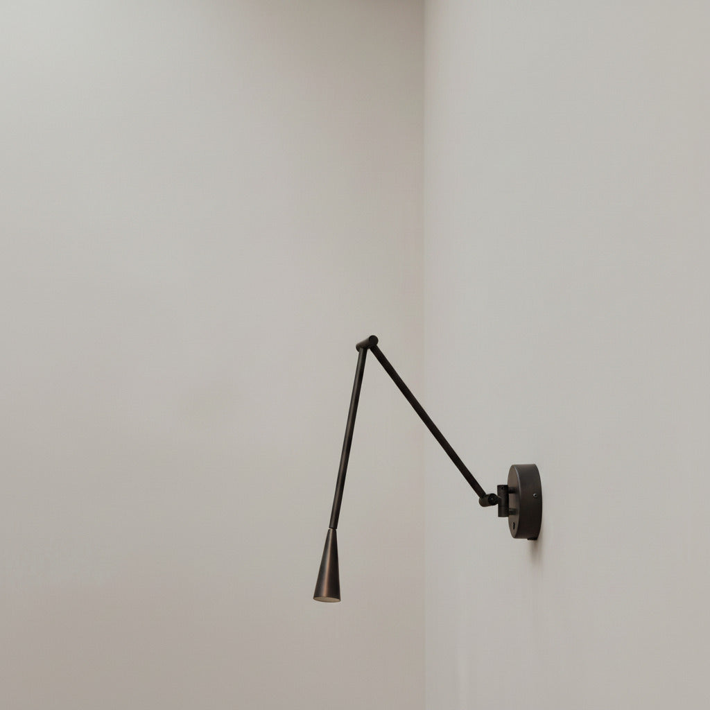 Snake Wall Lamp - Burned Black