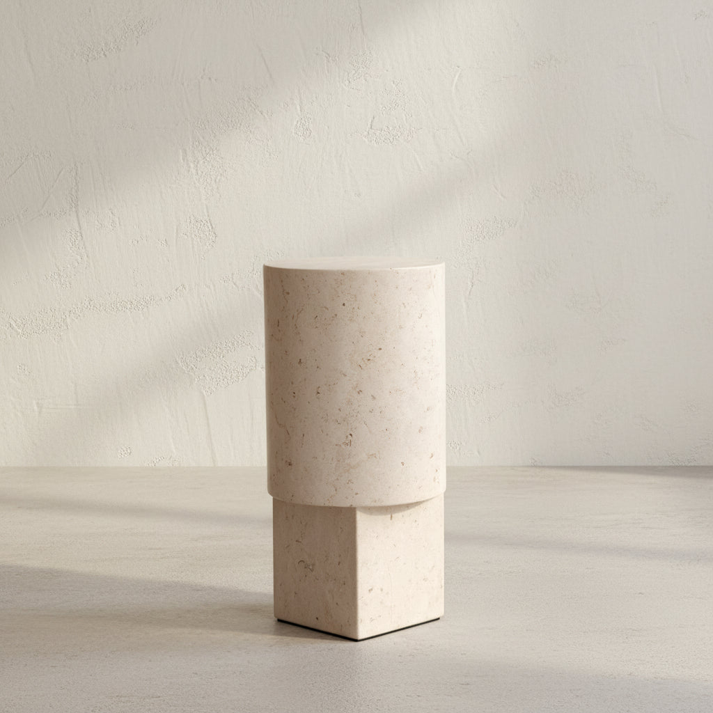 101 Copenhagen - Column Table - Limestone - Coffee Table