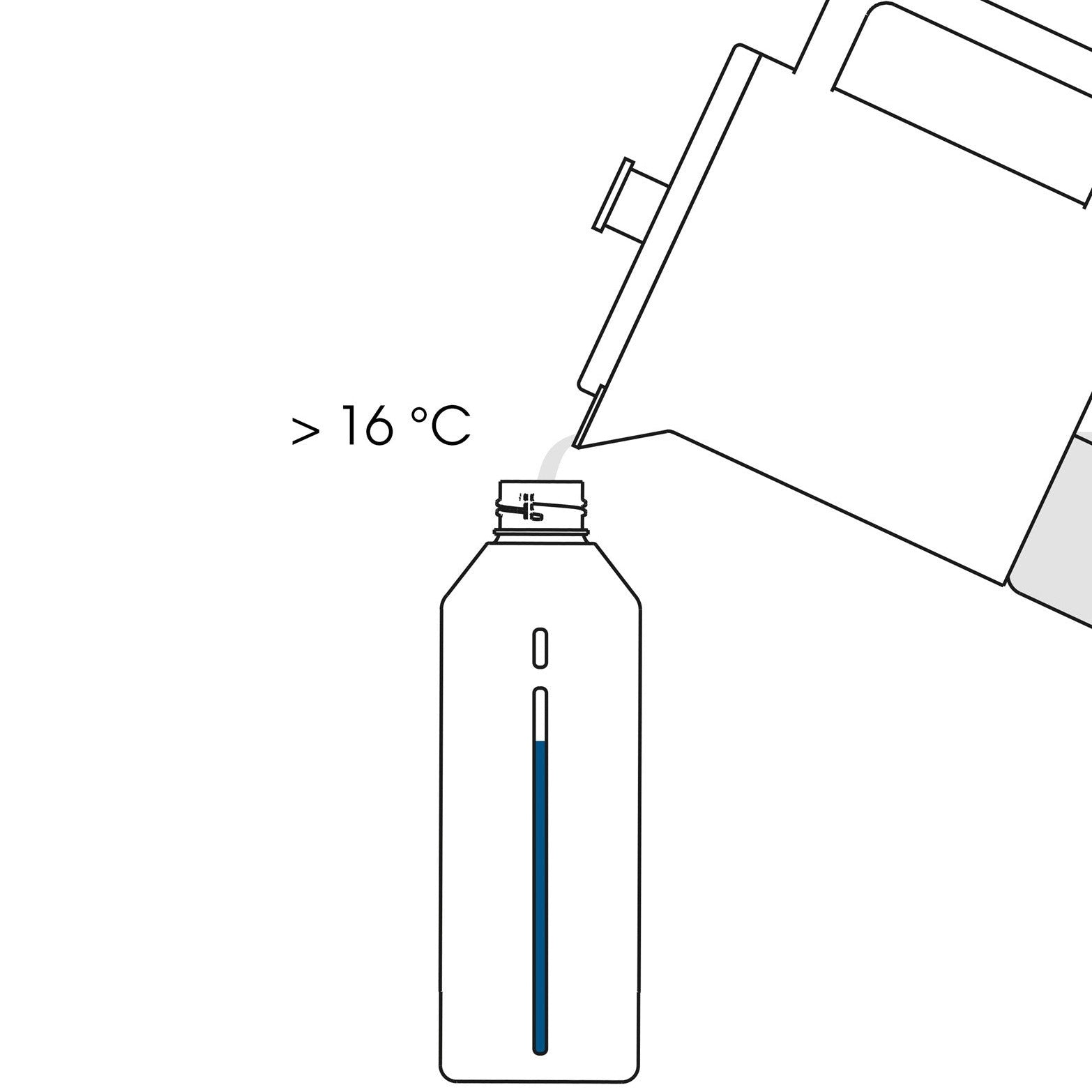 BRUS Carbonator Bottle - Steel, 1.2L
