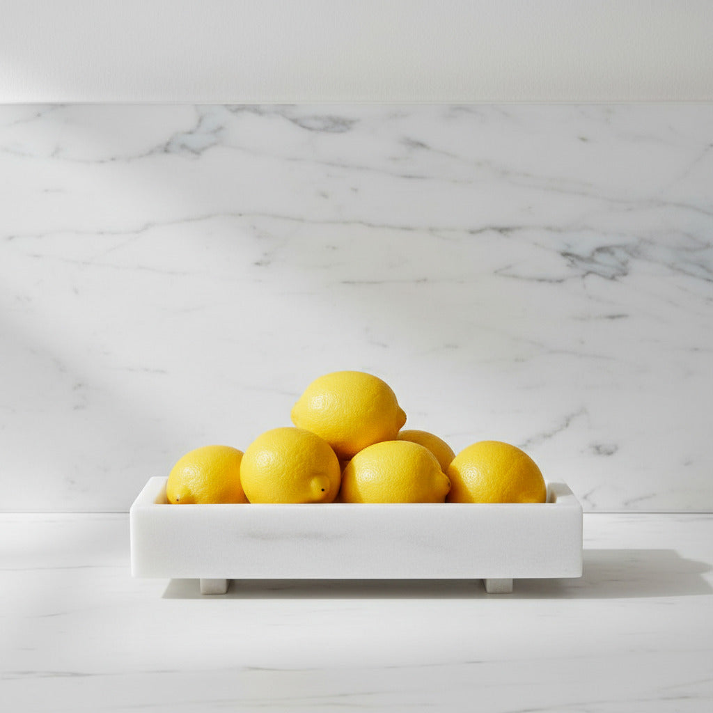 Formalism Tray Marble - White