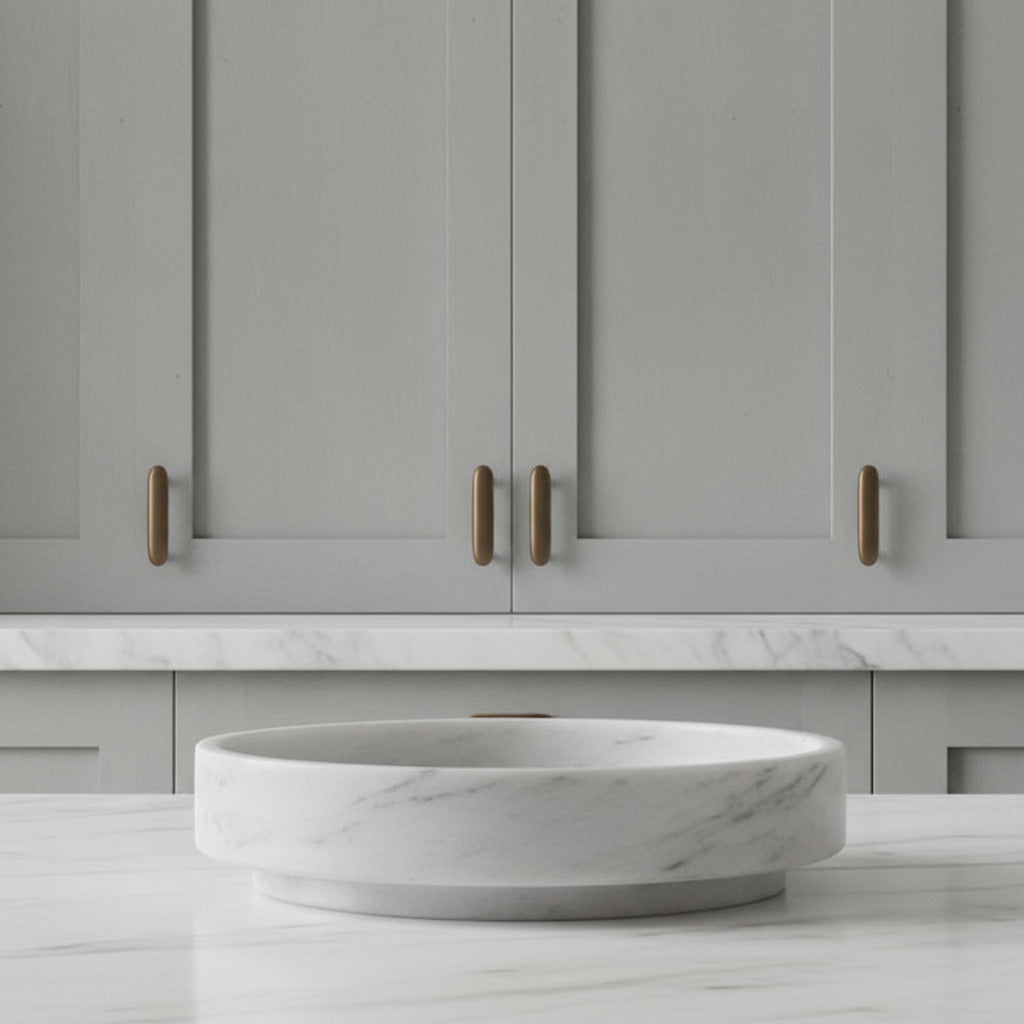 Formalism Bowl Marble - White