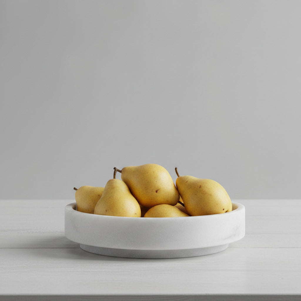 Formalism Bowl Marble - White