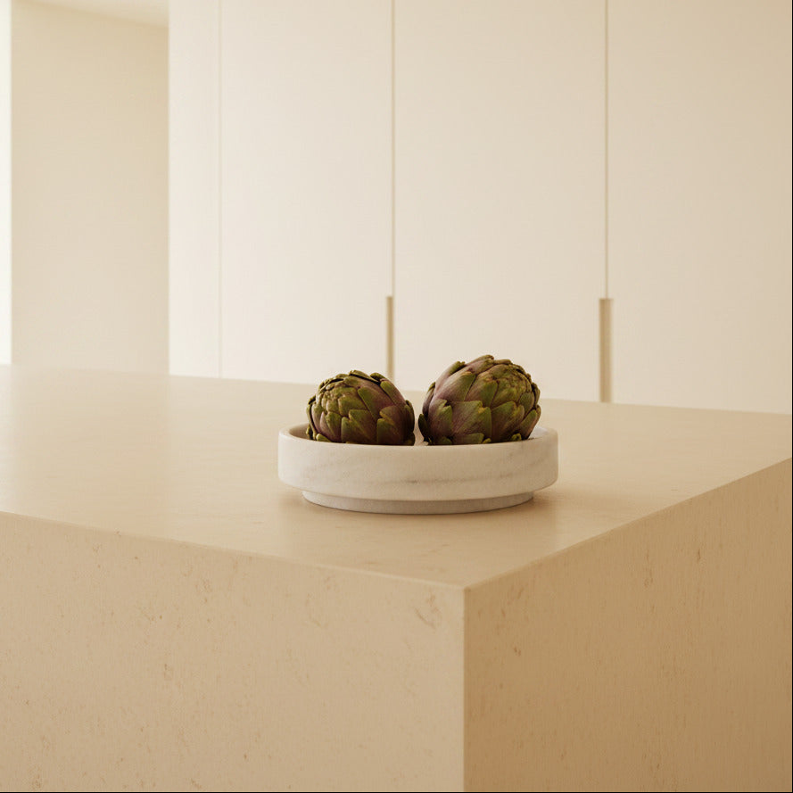 Formalism Bowl Marble - White