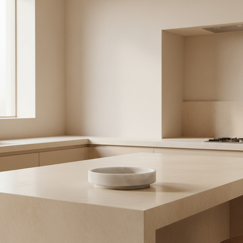 Formalism Bowl Marble - White