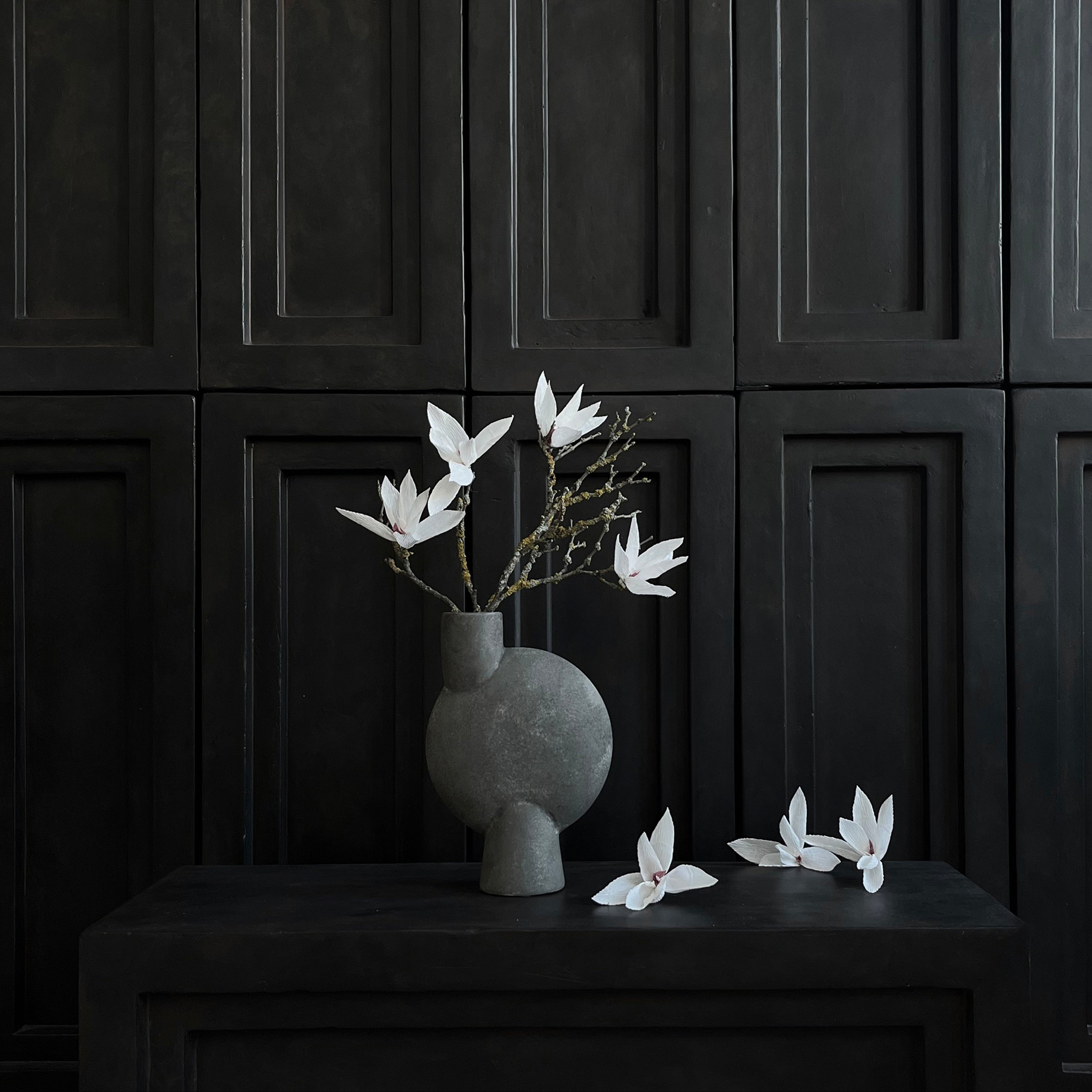 Sphere Vase Bubl, Medio - Dark Grey