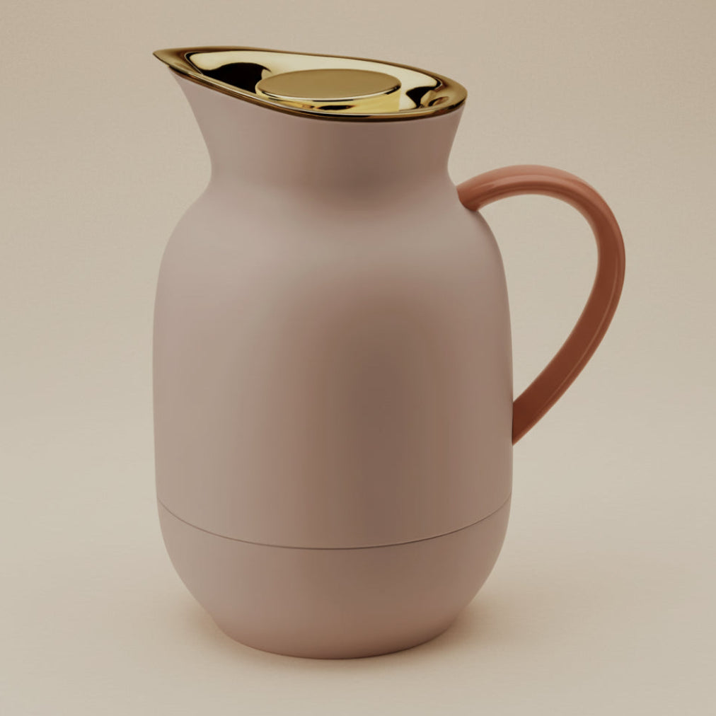 Amphora vacuum jug, coffee 1L - soft peach