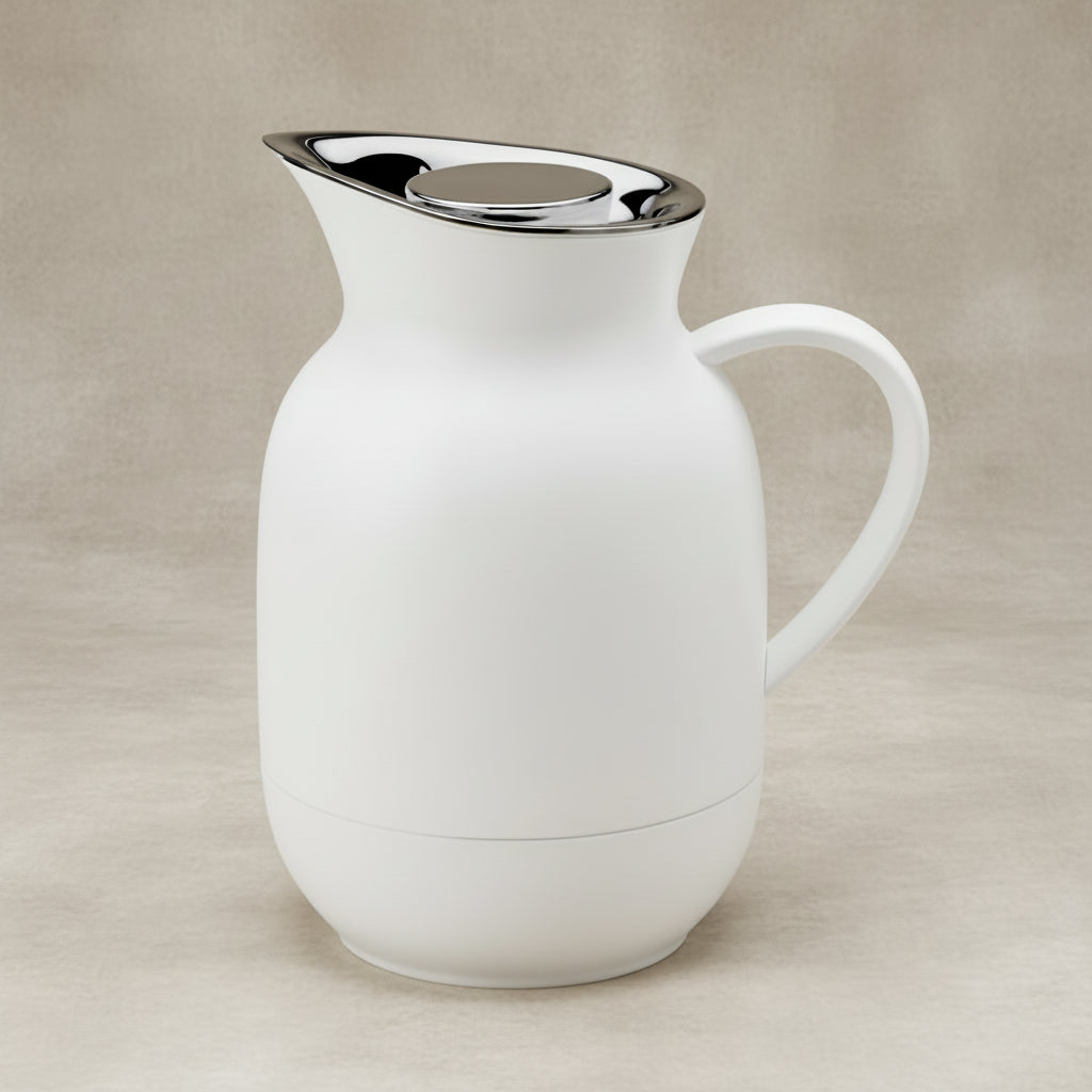 Amphora vacuum jug, coffee 1L - soft white