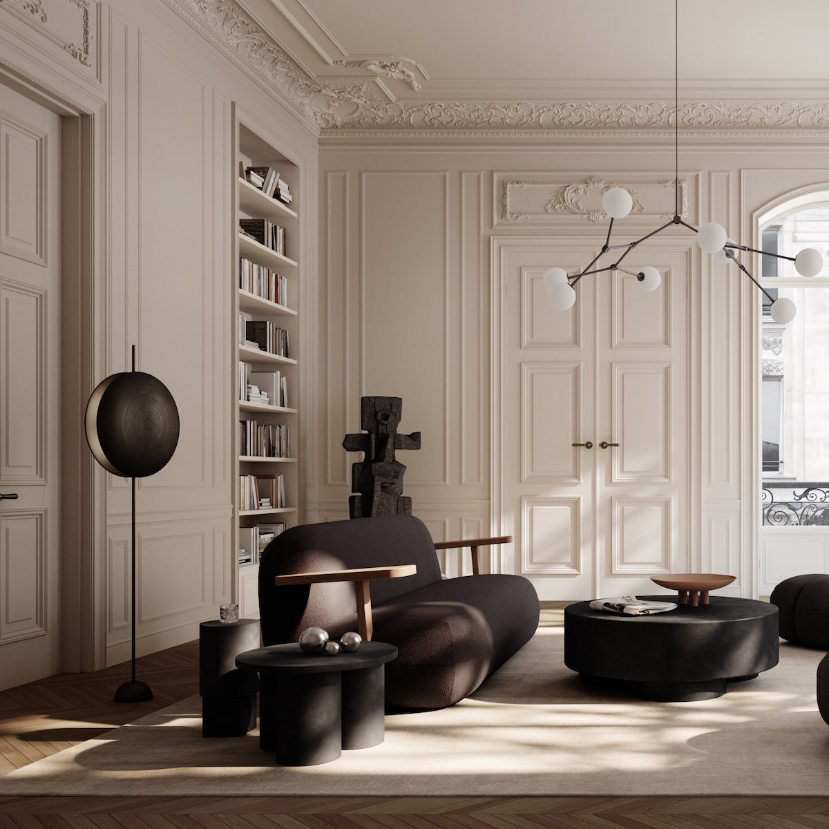 Totem Floor Lamp - Bronze