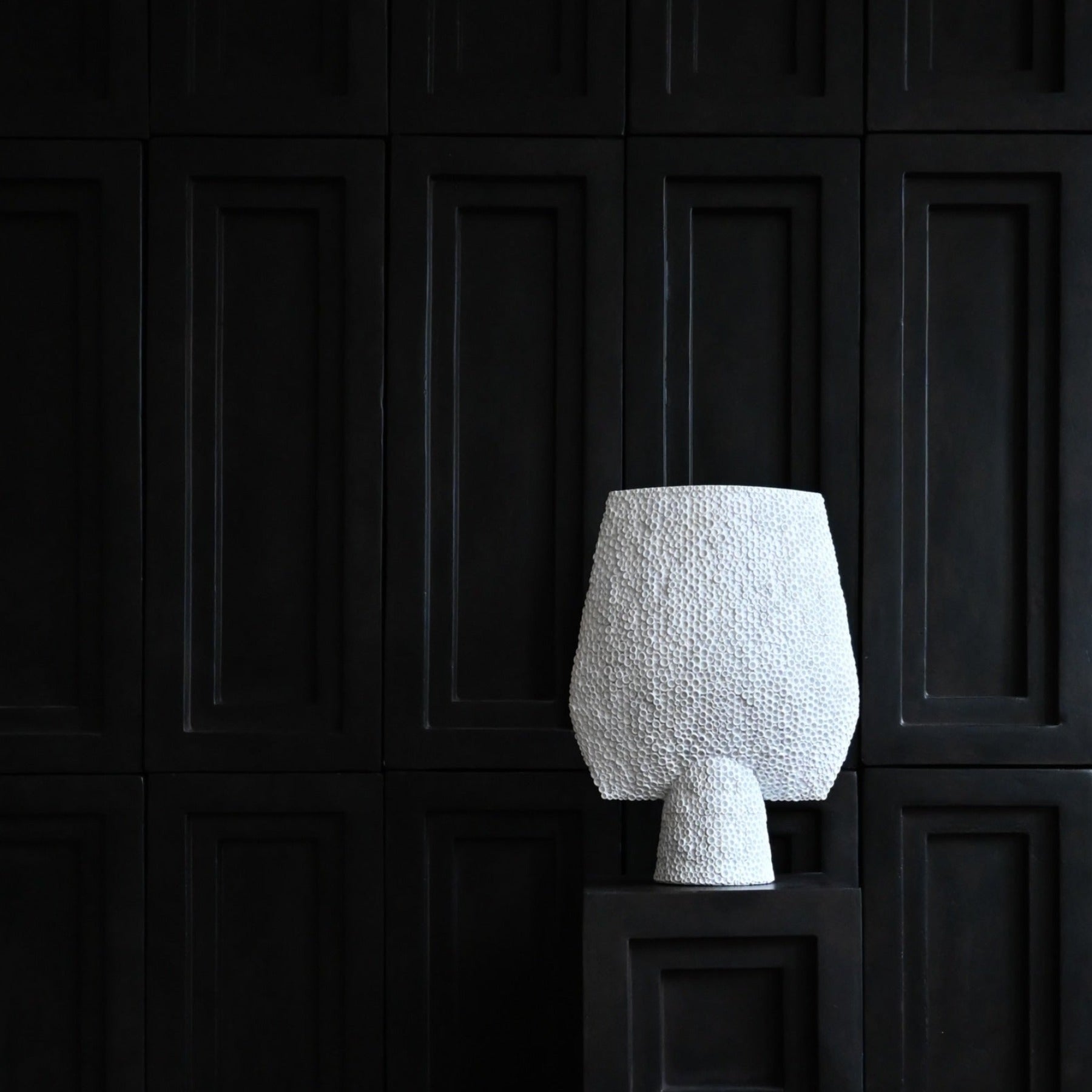 Sphere Vase Square, Shisen, Big - Bone White