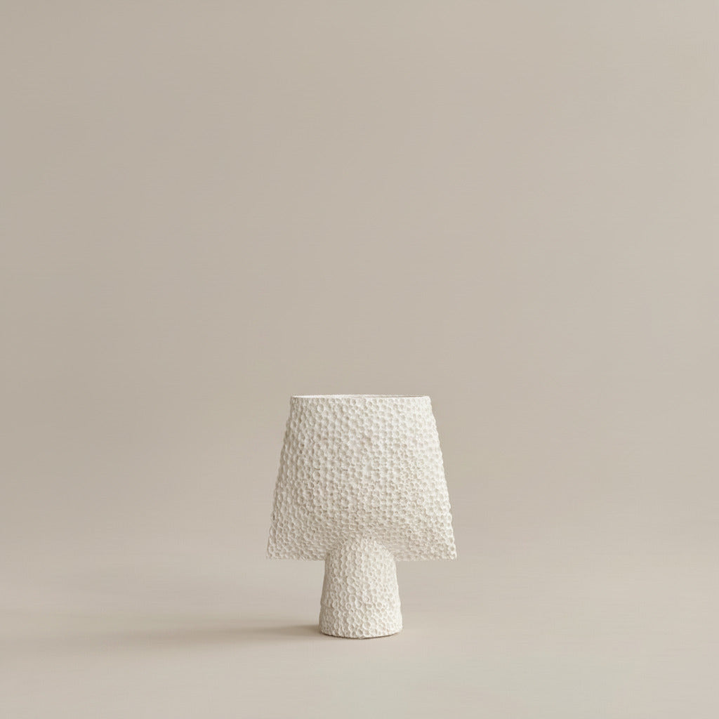 Sphere Vase Square, Shisen, Mini - Bone White