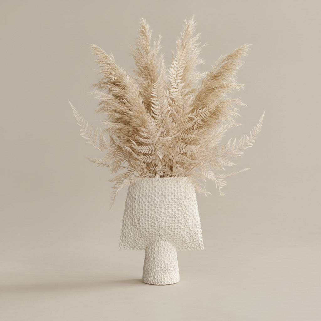 Sphere Vase Square, Shisen, Mini - Bone White