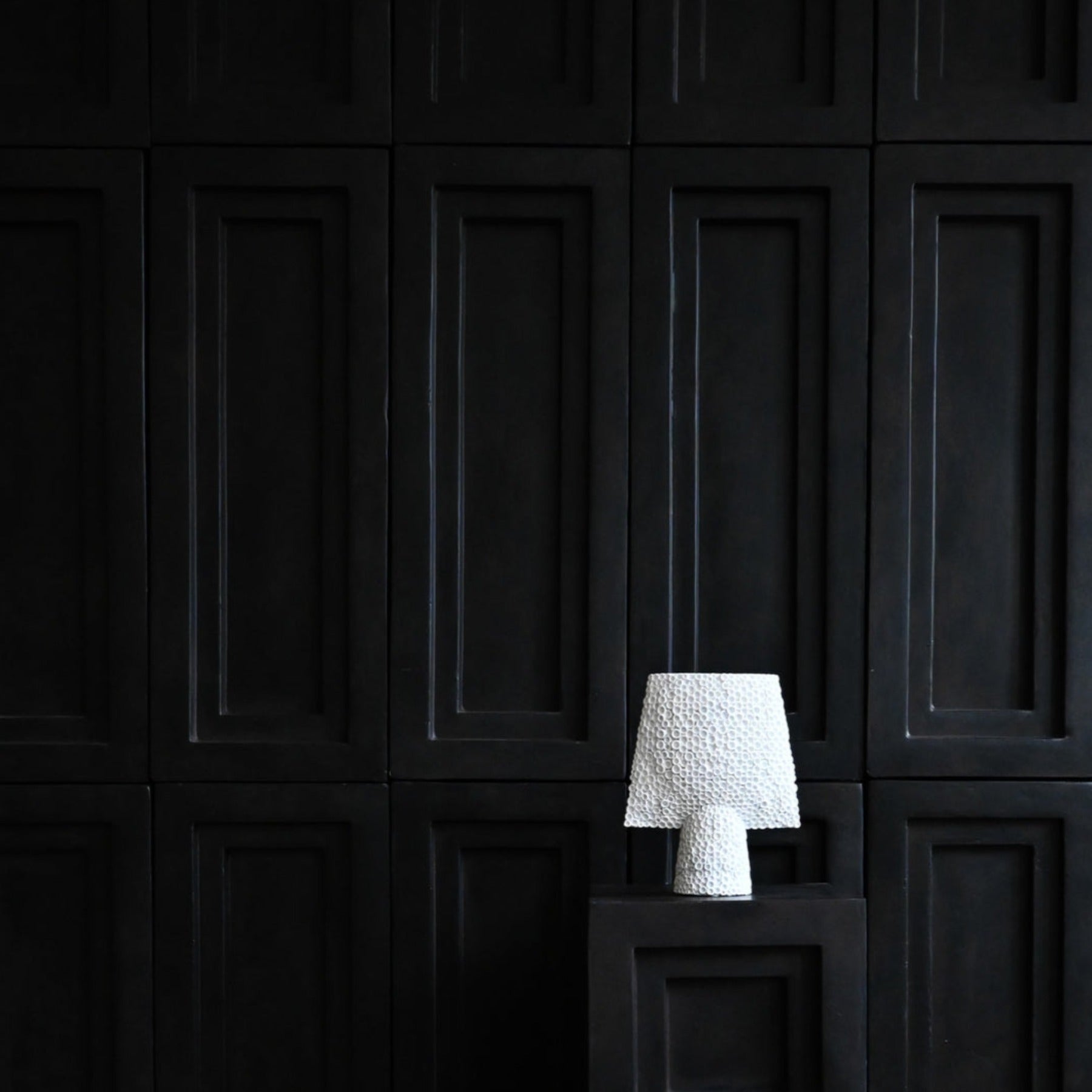 Sphere Vase Square, Shisen, Mini - Bone White