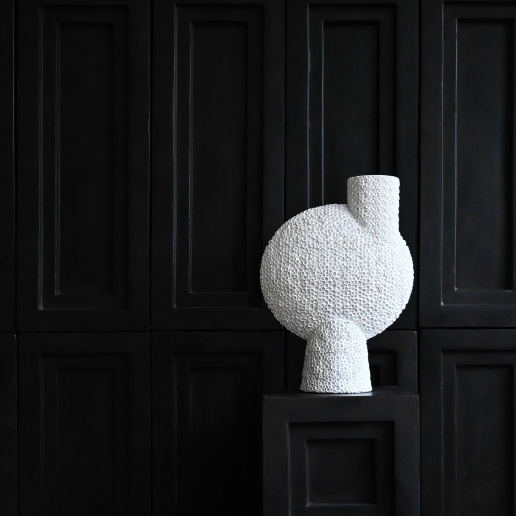 Sphere Vase Bubl, Shisen, Big - Bone White