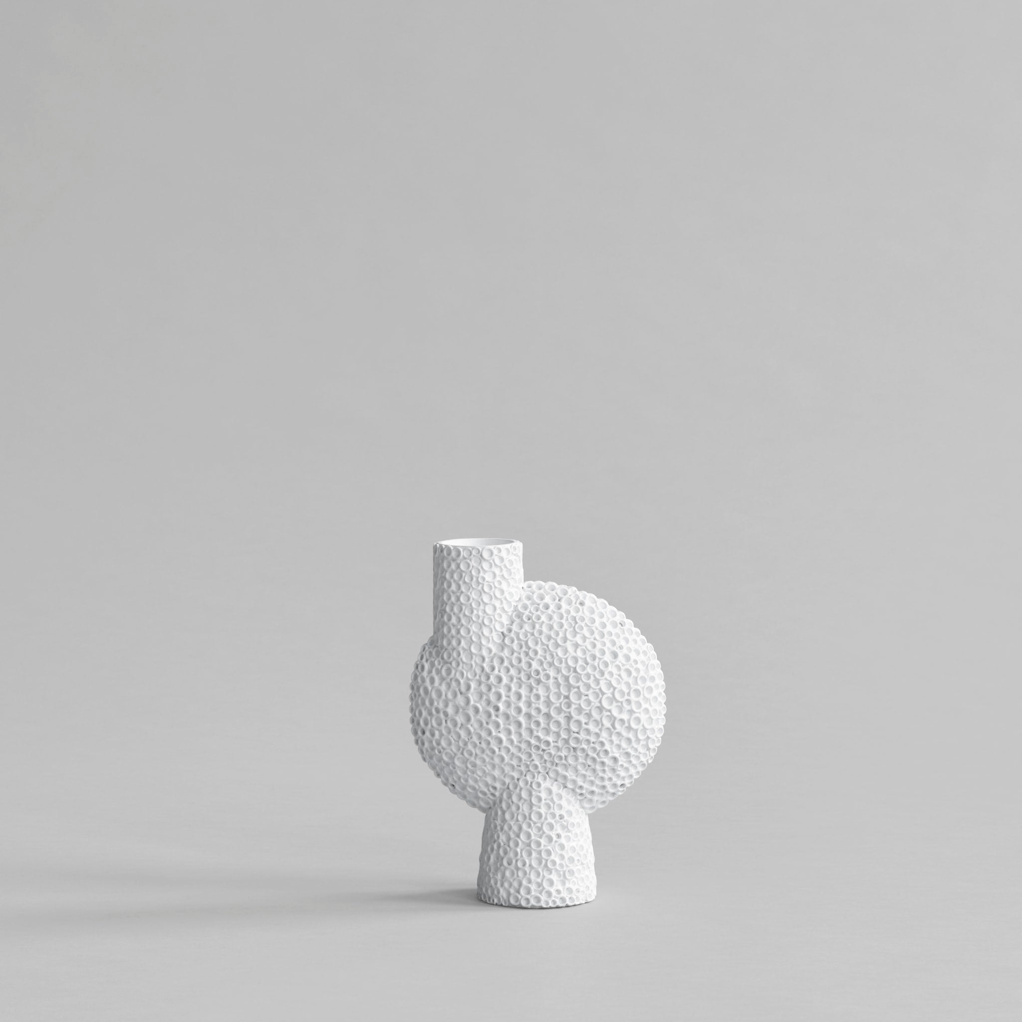 Sphere Vase Bubl, Shisen, Medio - Bone White