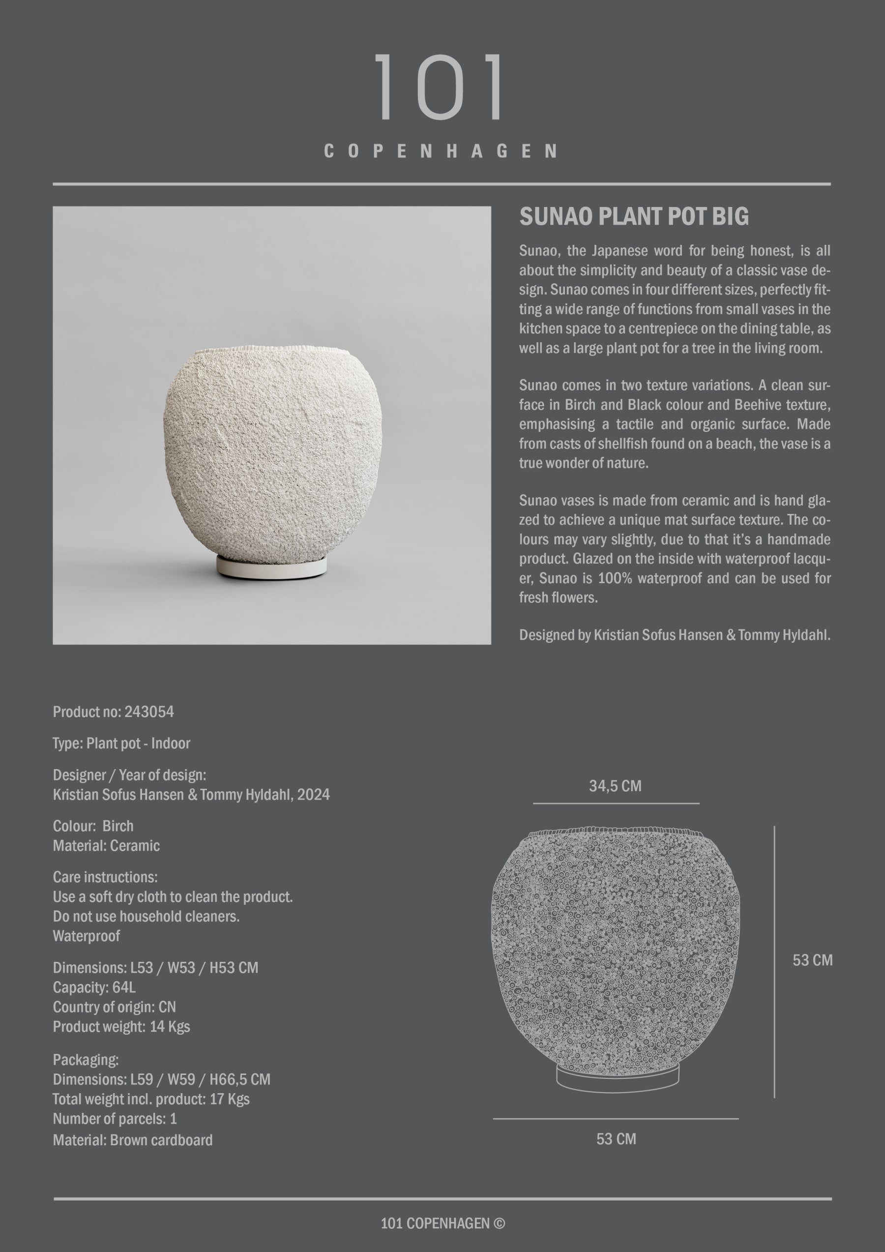Sunao Plant Pot, Hexa - Beehive
