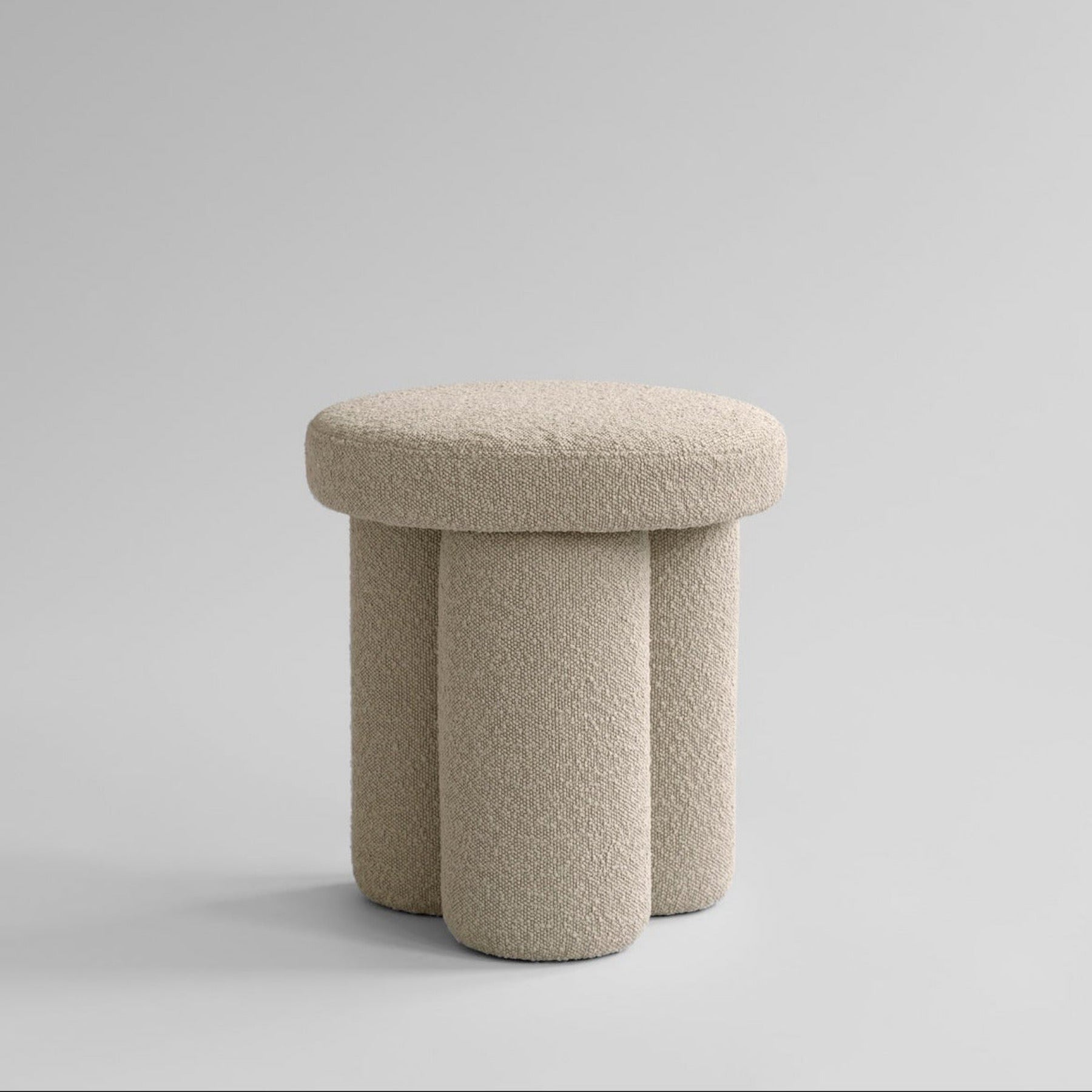 Big Foot Stool - Smoked Sand Bouclé*