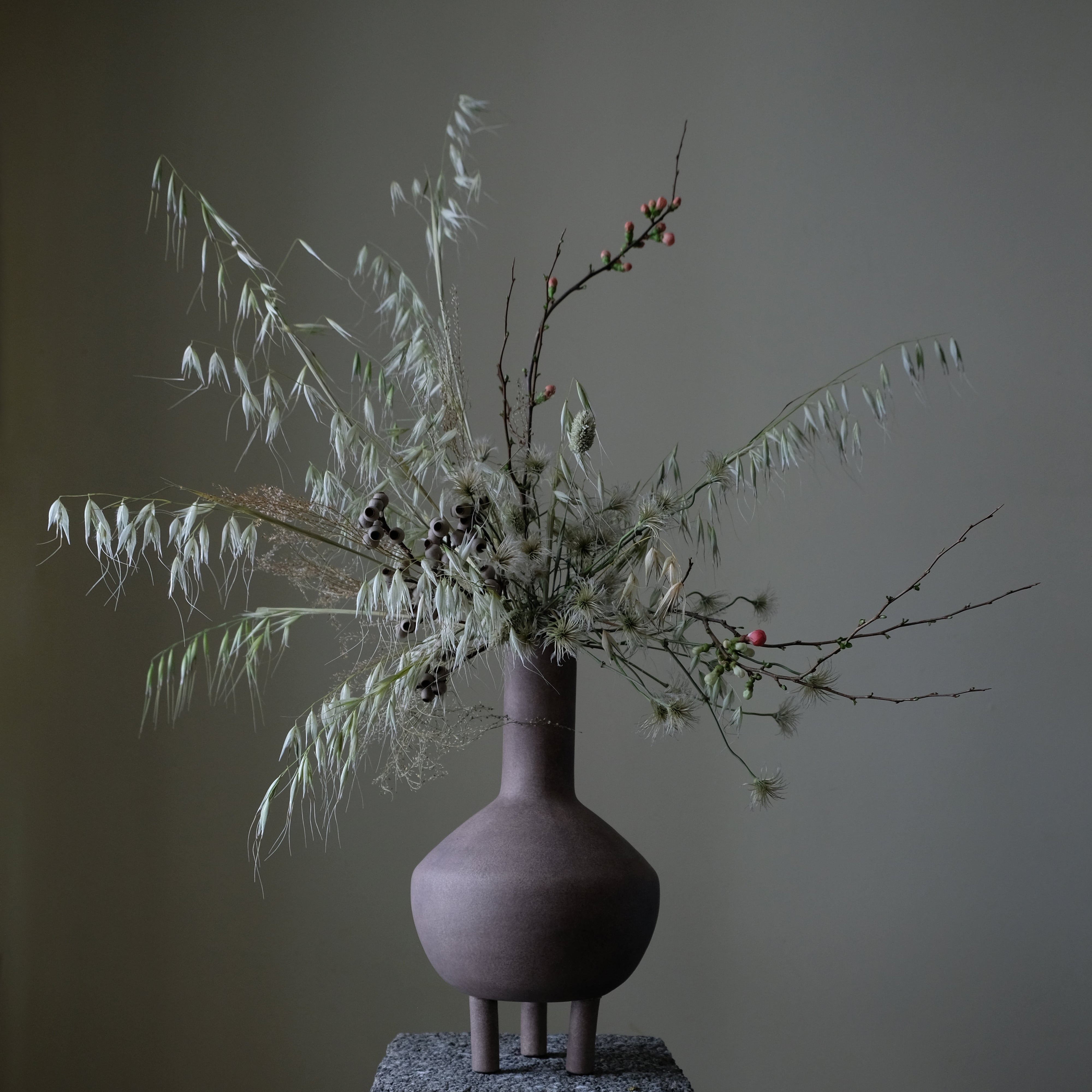 Duck Vase, Fat - Taupe