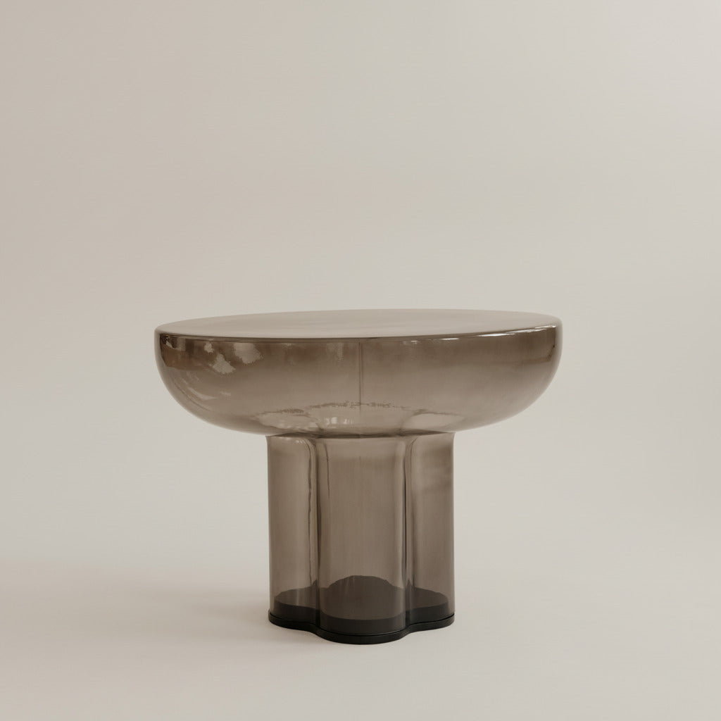 Crown Table Glass, Low - Smoked Forest