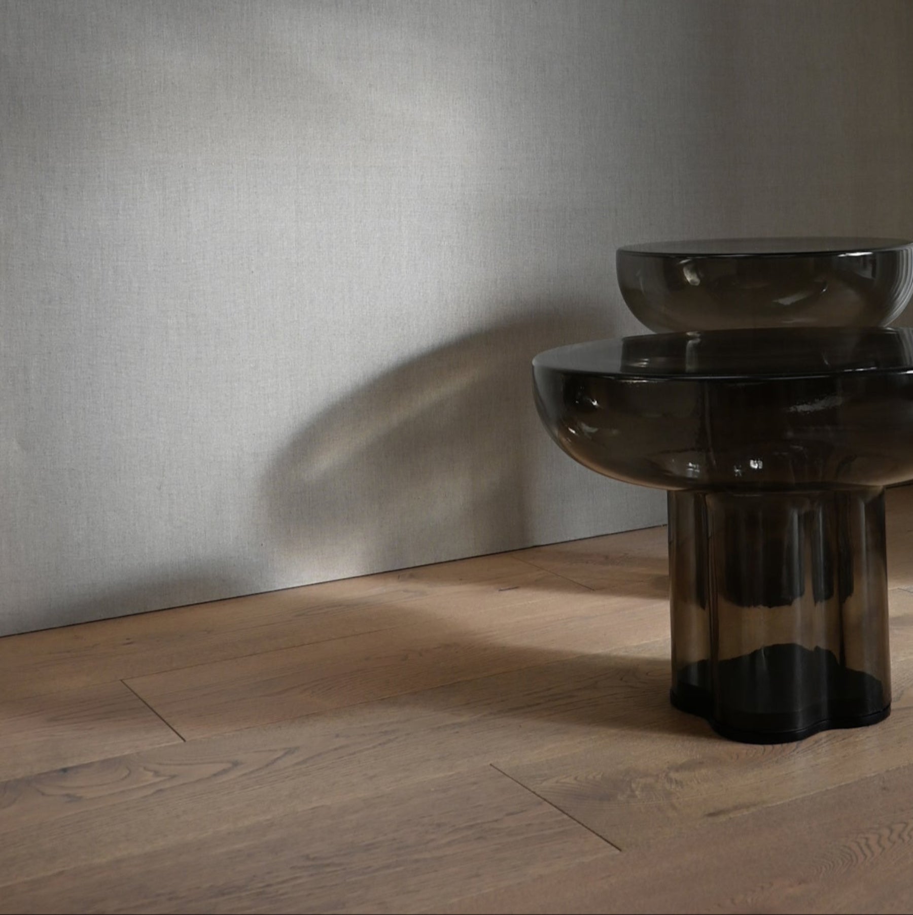 Crown Table Glass, Tall - Smoked Forest