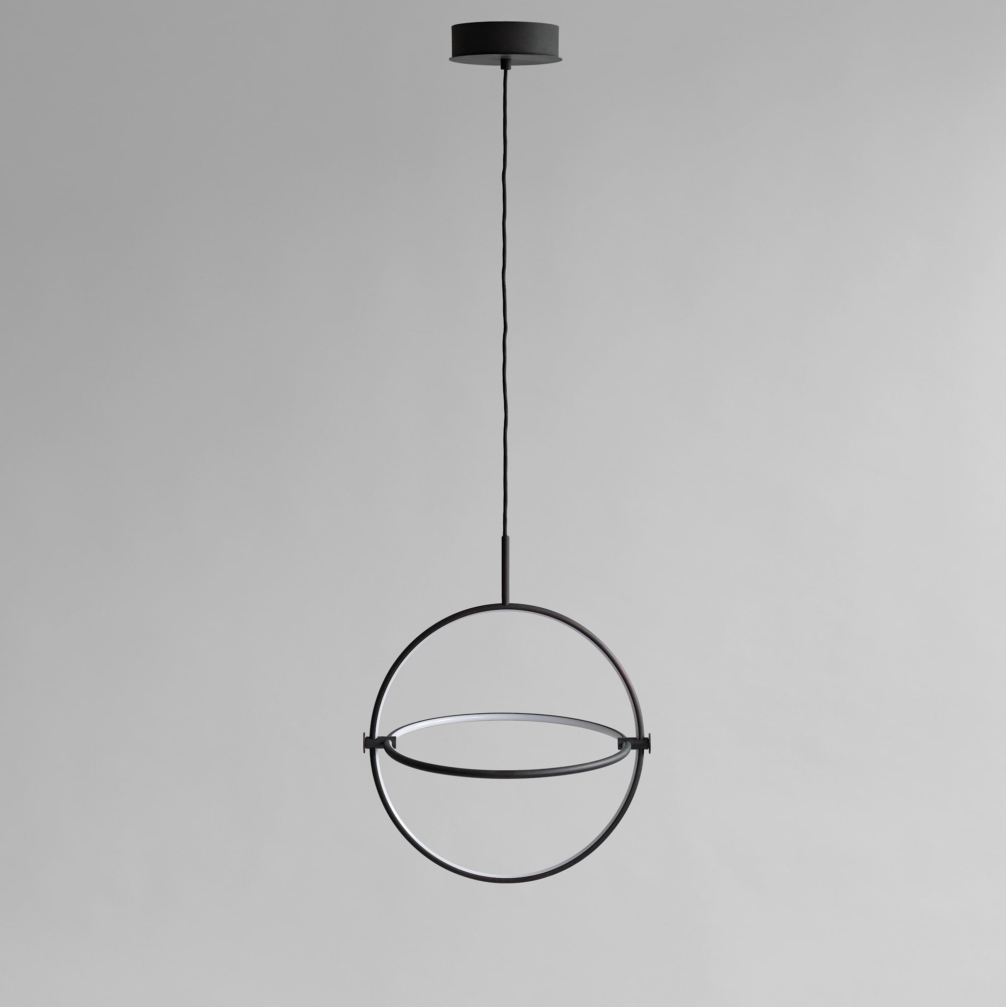 Maru Pendant, Big - Burned Black*