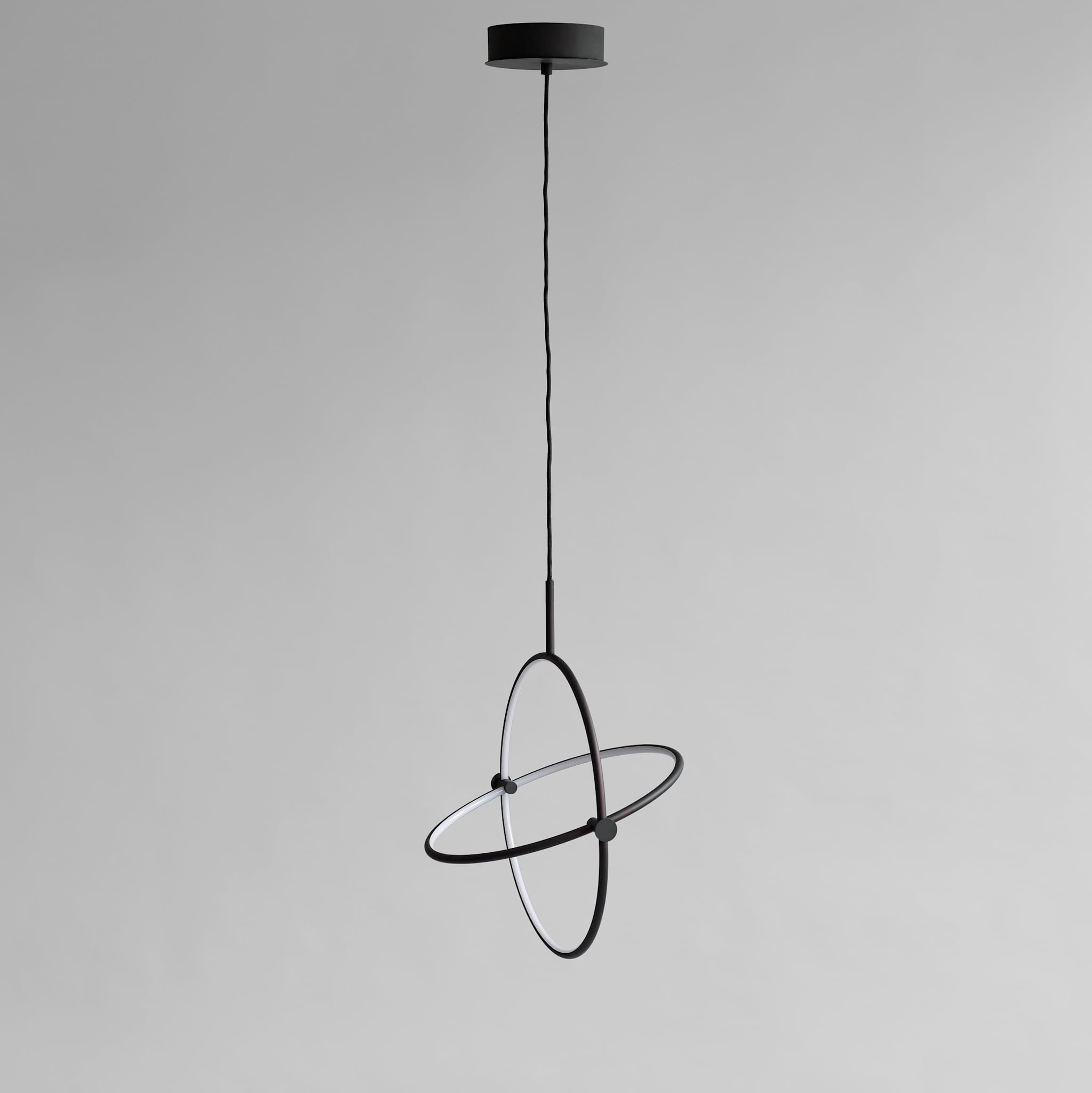 Maru Pendant, Big - Burned Black*