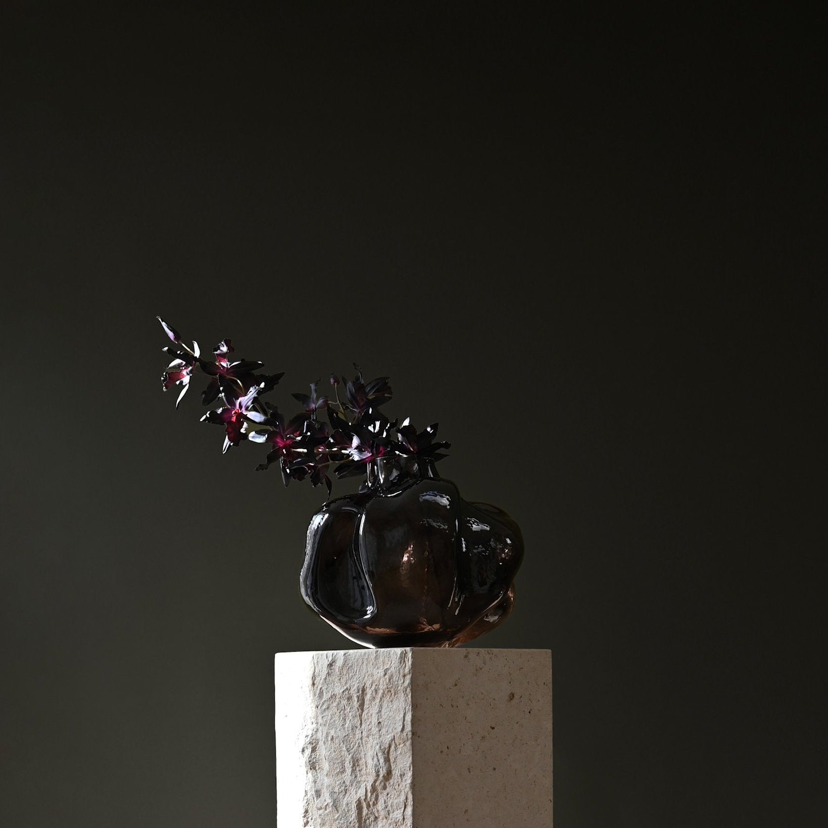 Wabi Vase, Medio - Smoked Forest