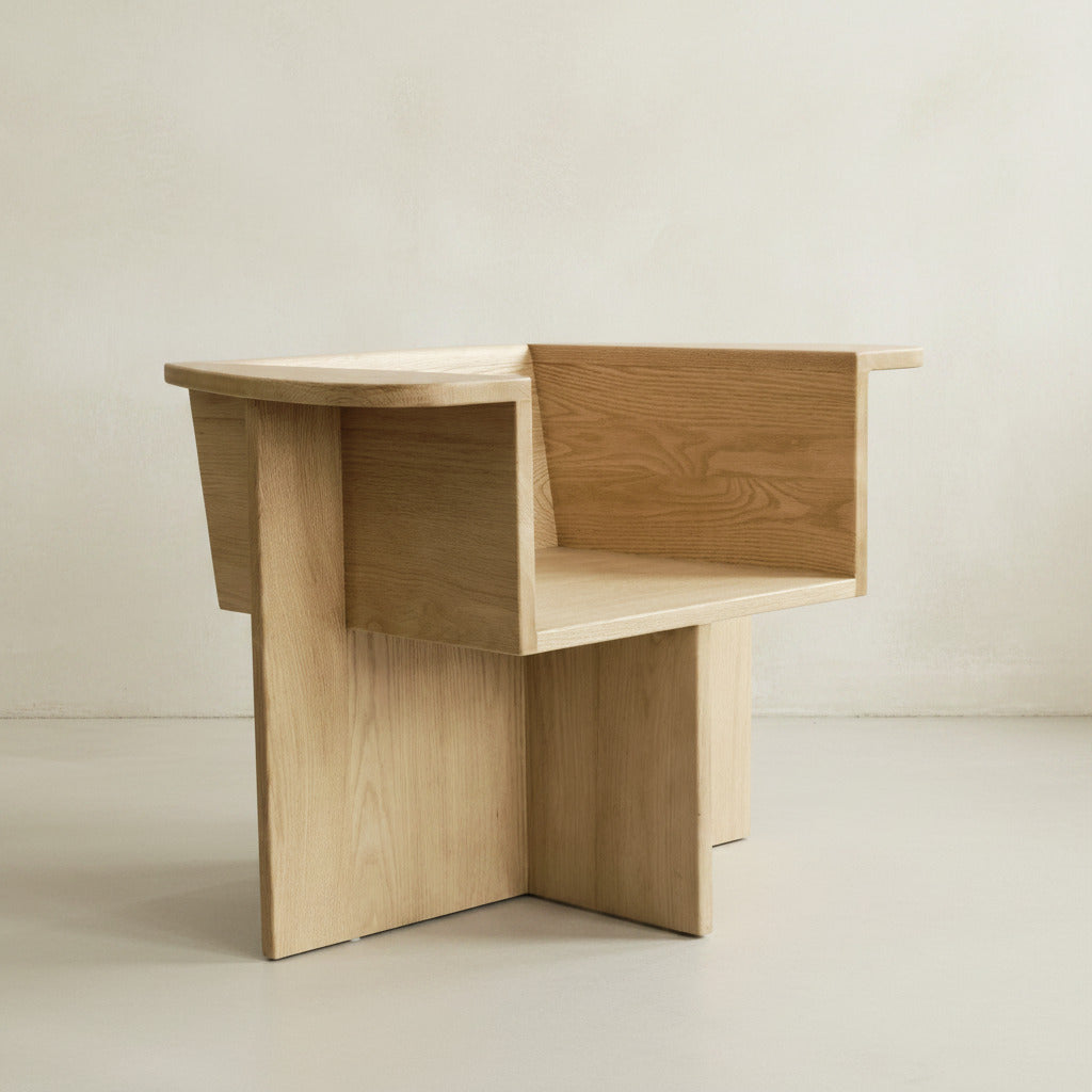 Brutus Lounge Chair - Natural Oak