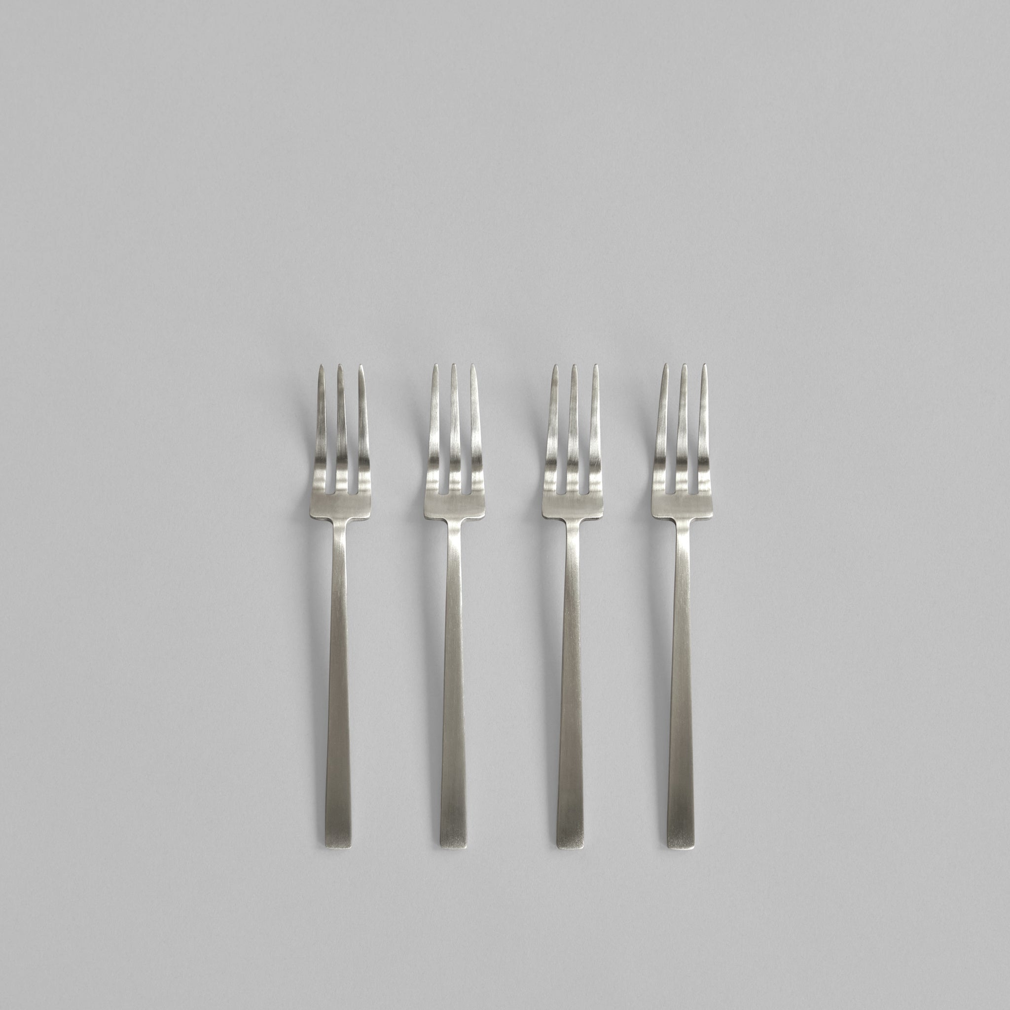 Kogei Dessert Fork - Brushed Steel*