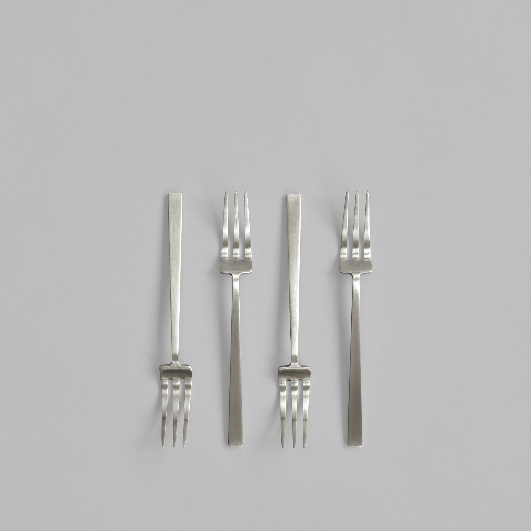Kogei Dessert Fork - Brushed Steel*