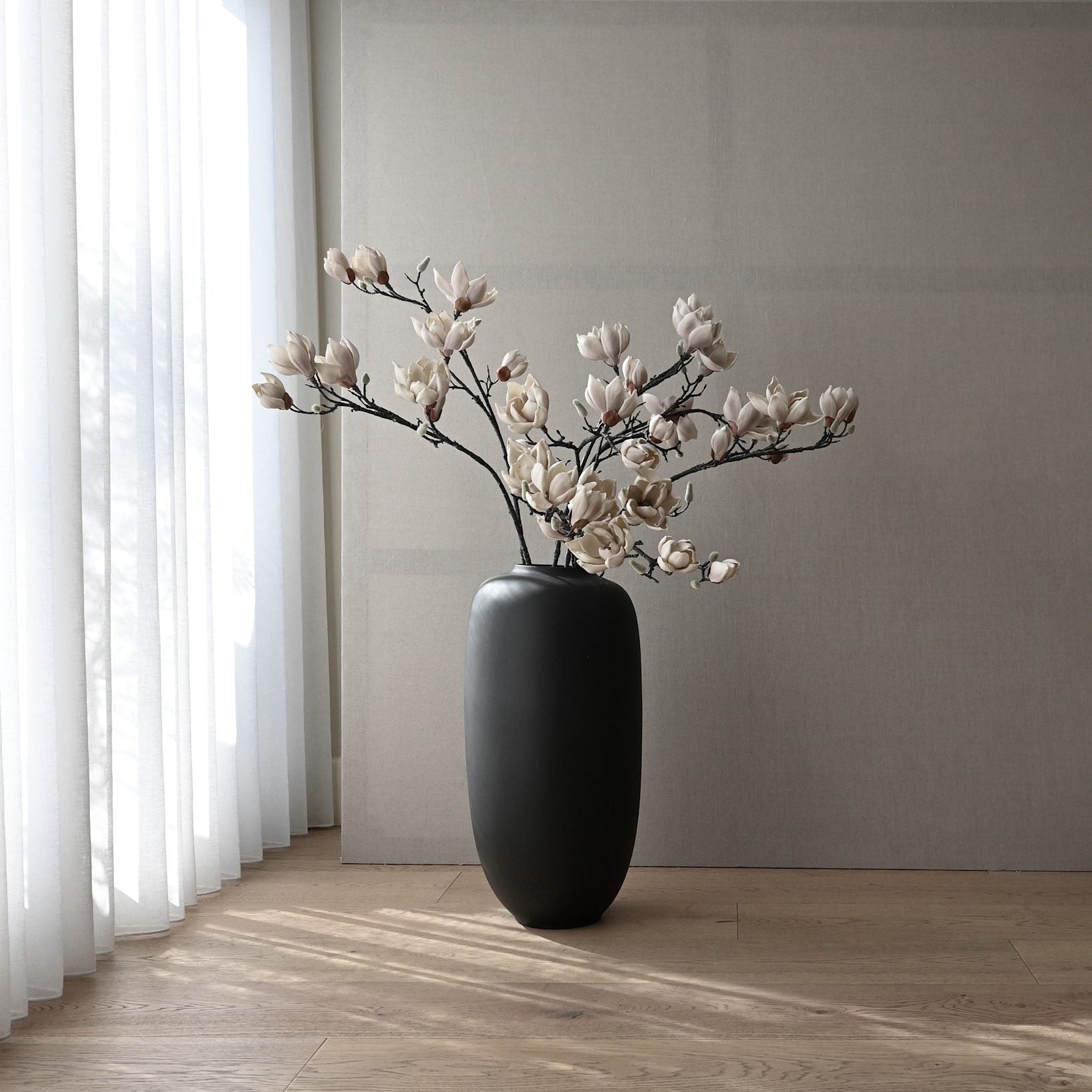 Sunao Vase Slim, Hexa - Black