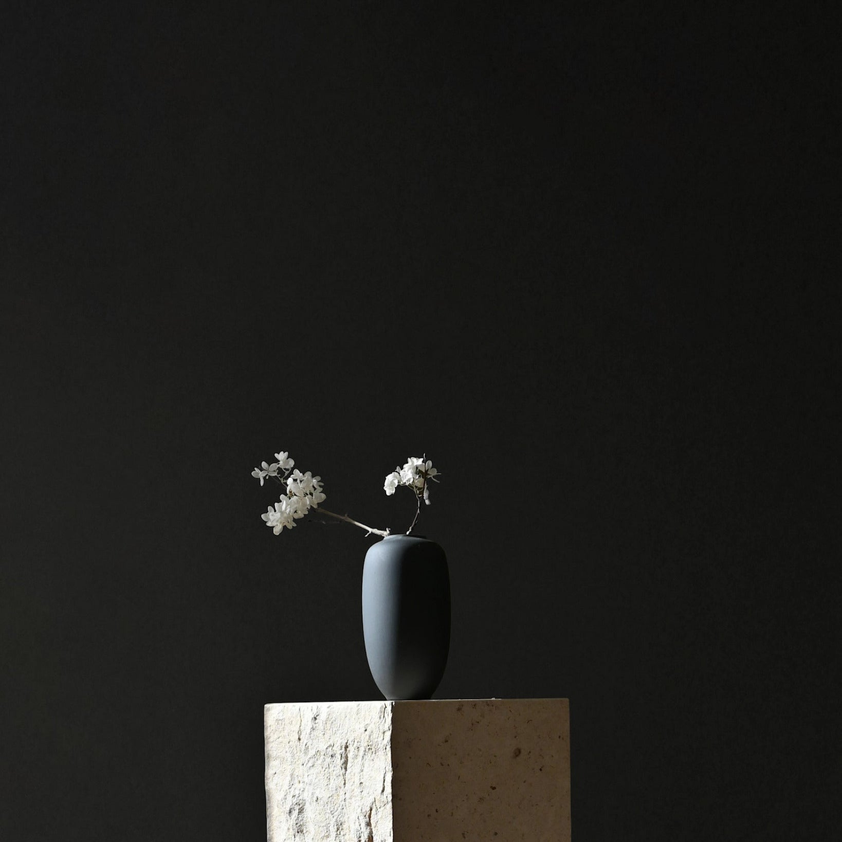 Sunao Vase Slim, Petit - Black