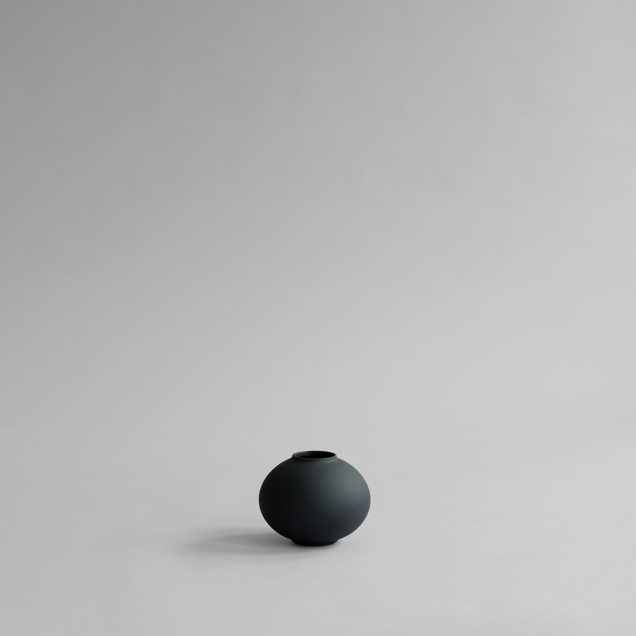 Sunao Vase Fat, Petit - Black